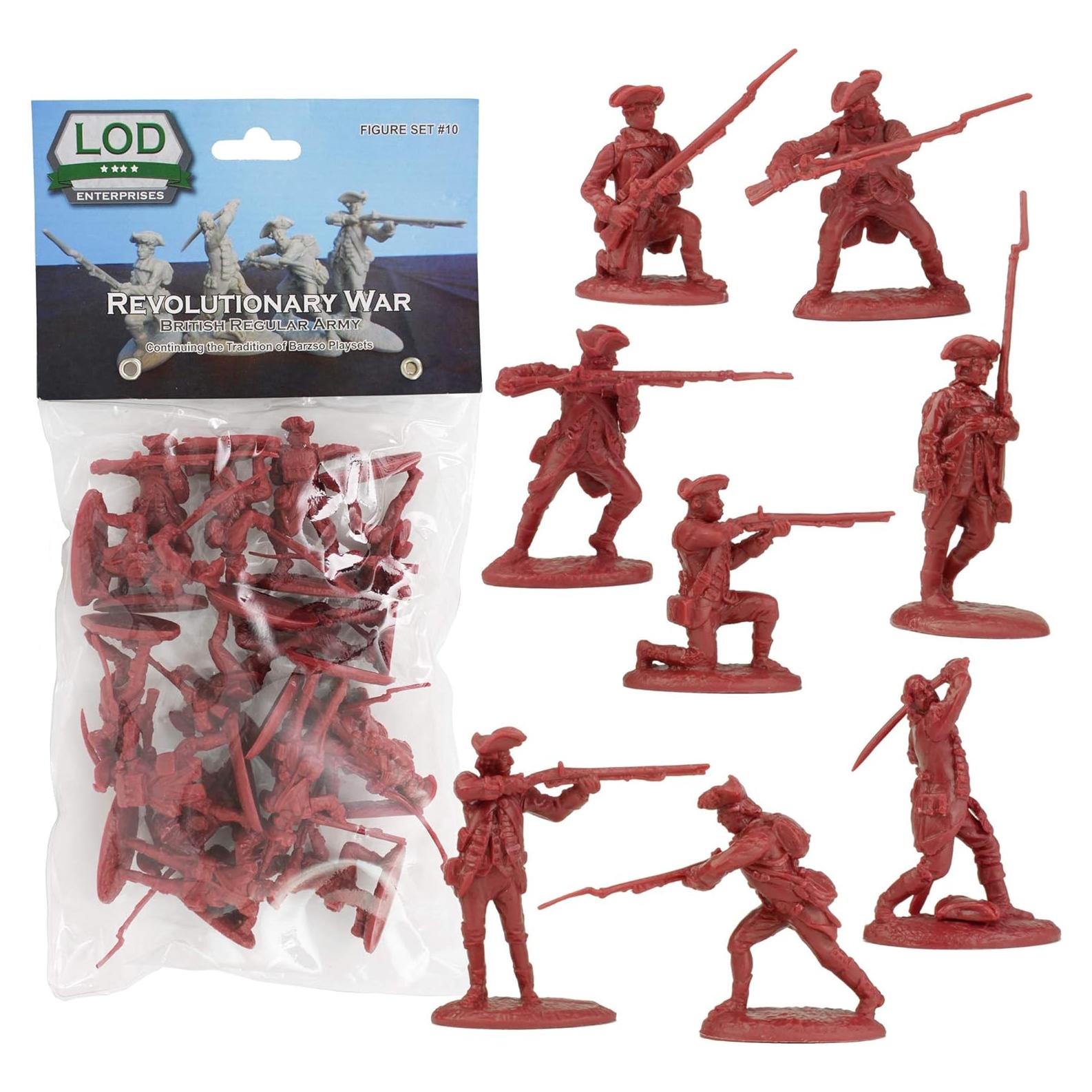 Figuras de Soldados Rojos LOD 1:32 Ejército Británico