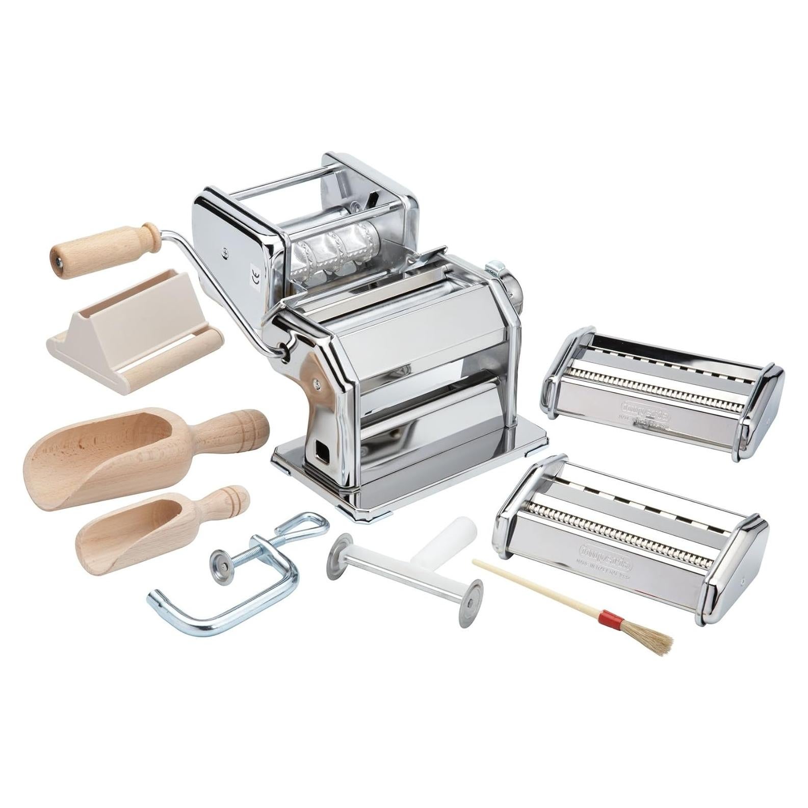 Máquina de Pasta Imperia Deluxe 11 Piezas Acero Inoxidable