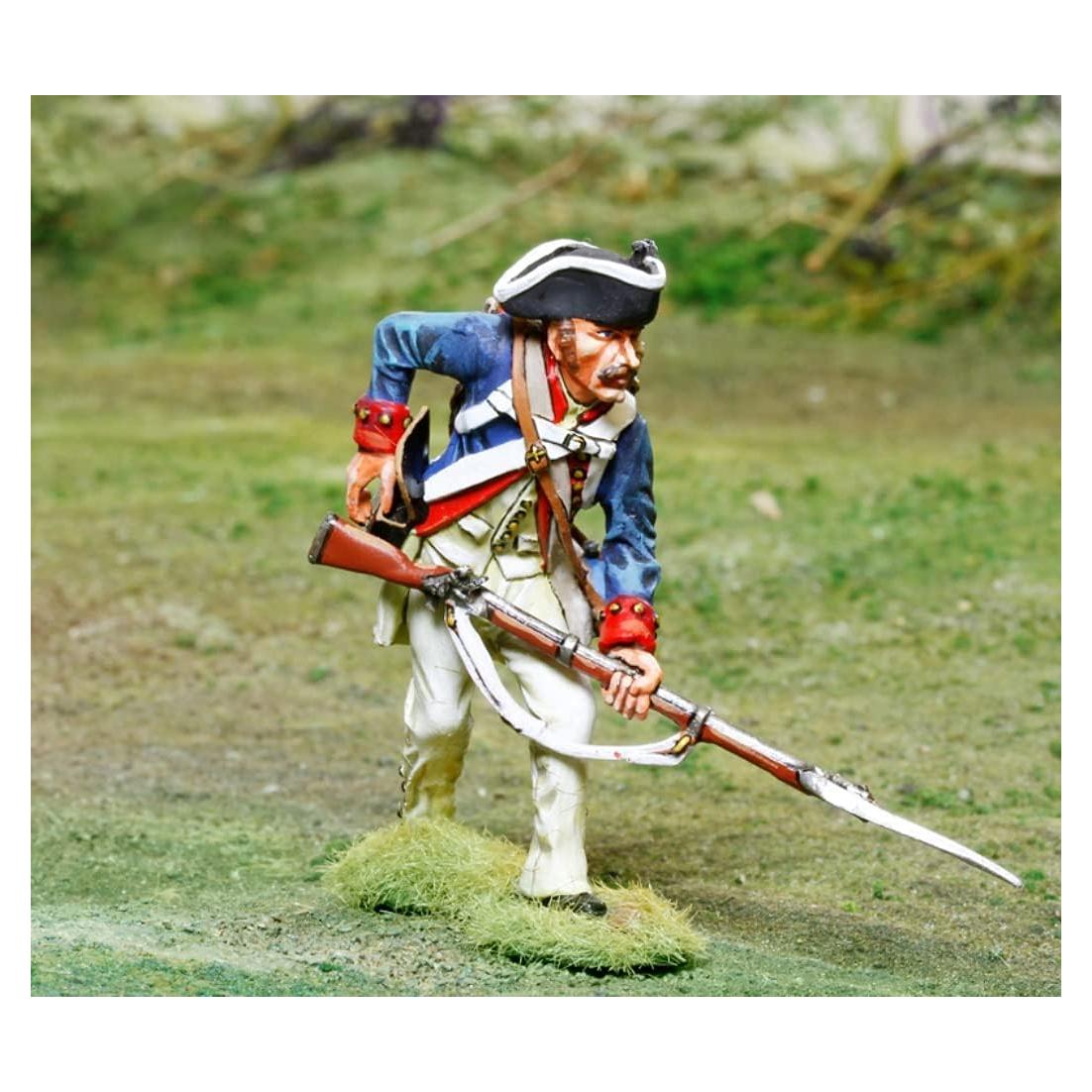 Figura de Carga Infantería Ejército Continental 54mm Collectors Showcase