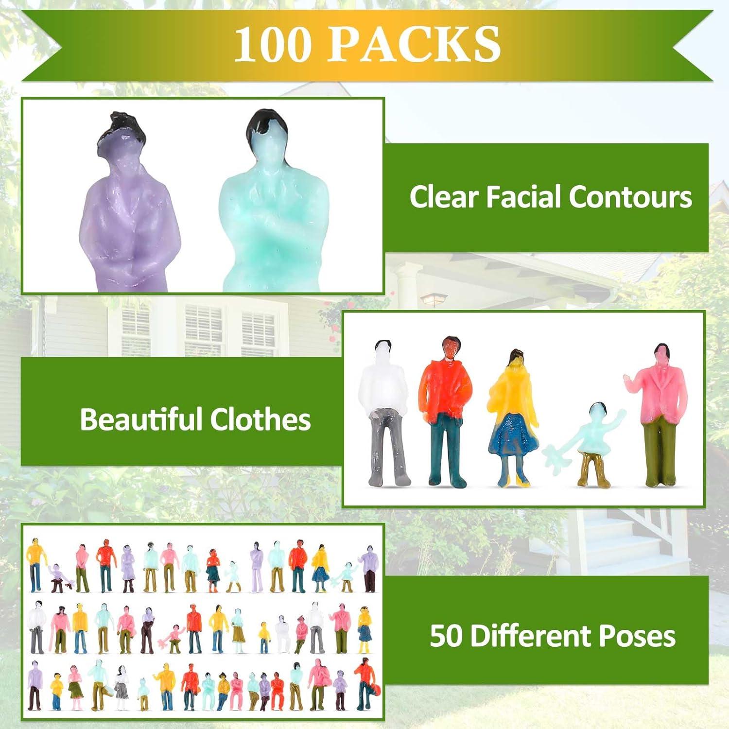 Figuras Miniatura de Personas Namalu 100 Pcs 1:150