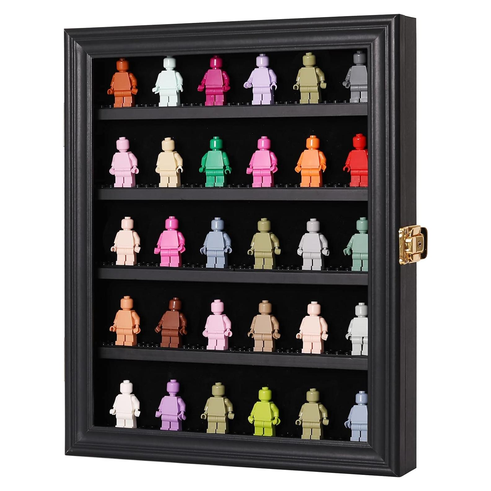 Caja de Exhibición para Minifiguras VERANI Negra 35x28x4.5 cm