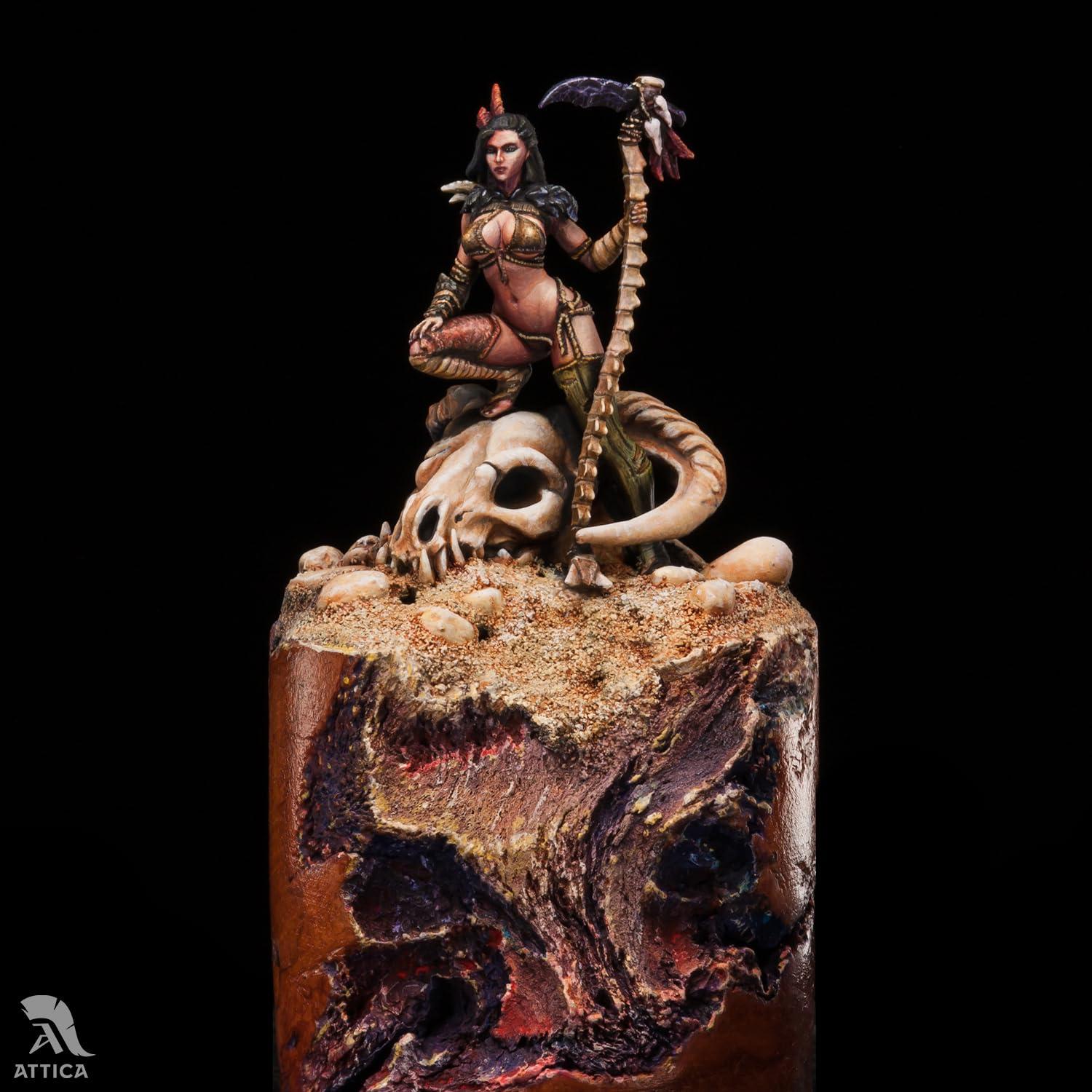 Figura Miniatura Pintada Chica con Calavera de Dragón 40mm