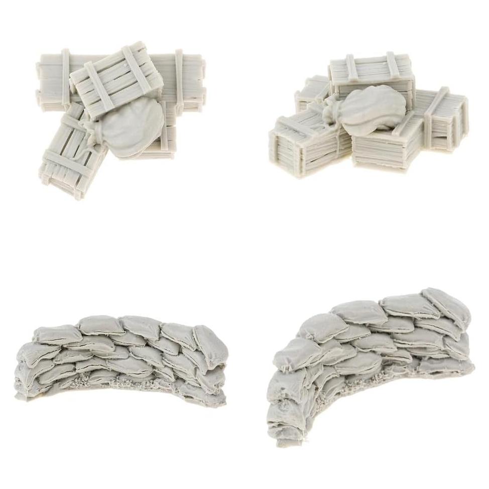 Set de Accesorios de Resina 1/35 Fancyes - Cajas y Paredes