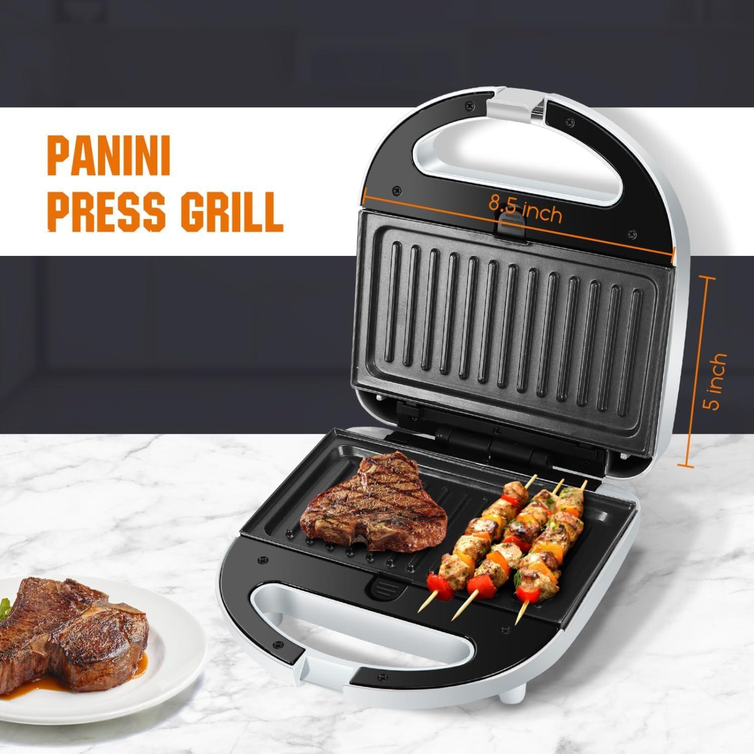 Sandwichera Aigostar 3 en 1 Grill Waffle 750W Antiadherente