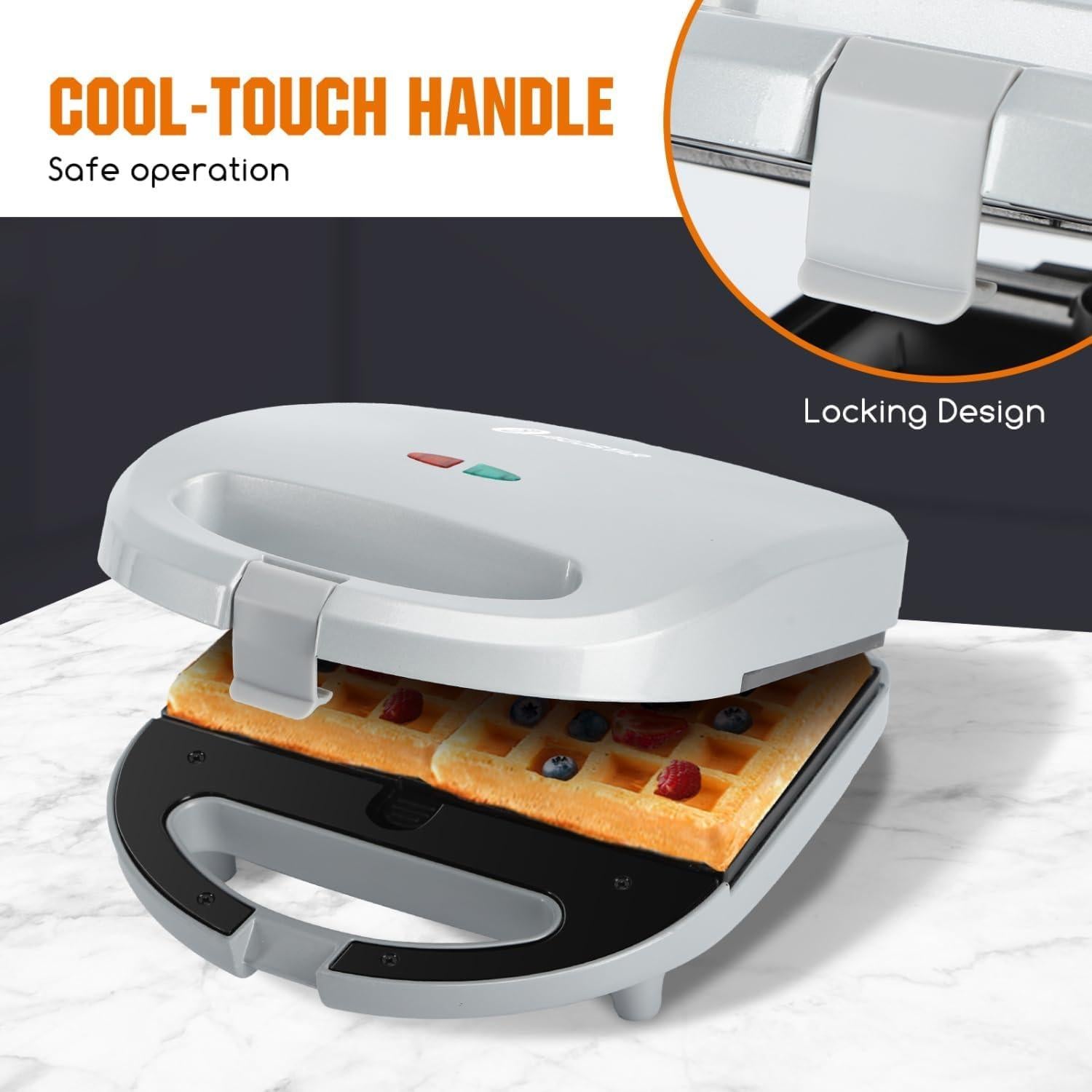 Sandwichera Aigostar 3 en 1 Grill Waffle 750W Antiadherente