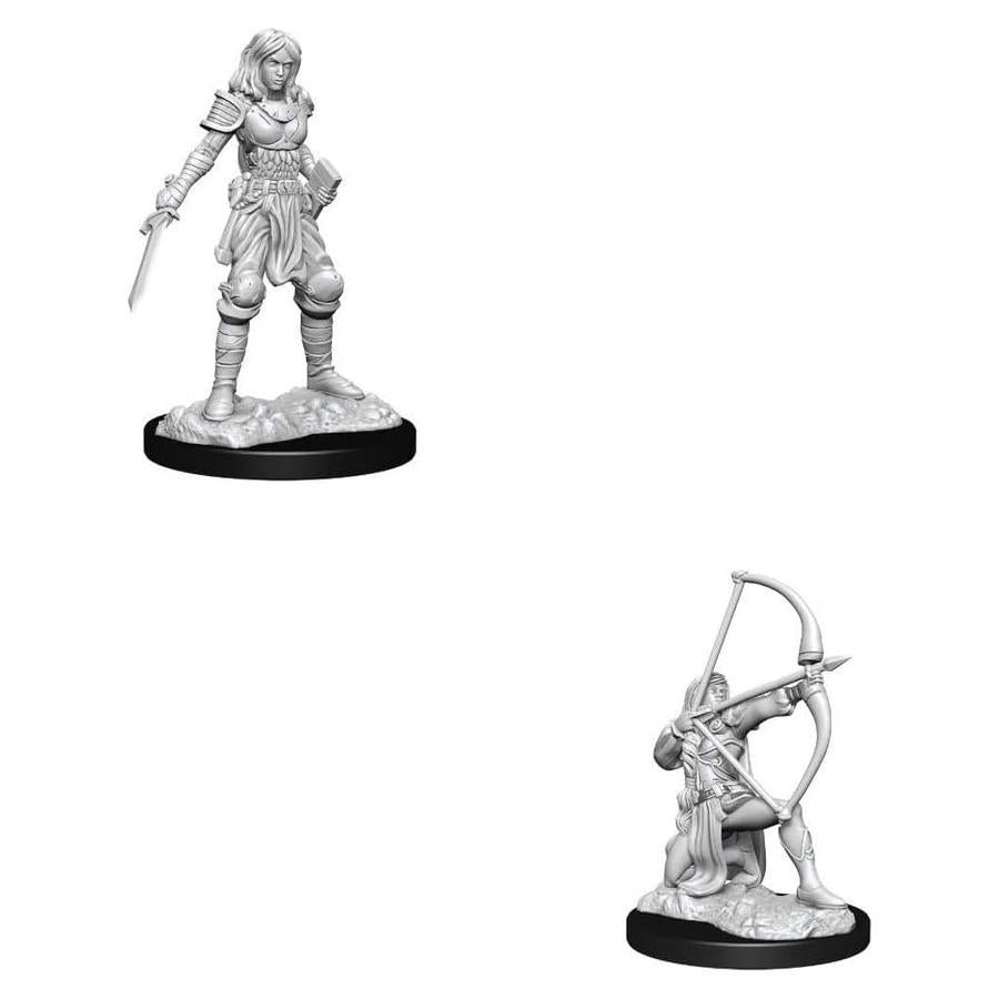 Miniatura Sin Pintar Guerrera Humana WizKids Pathfinder
