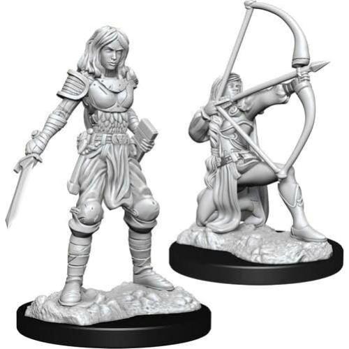Miniatura Sin Pintar Guerrera Humana WizKids Pathfinder
