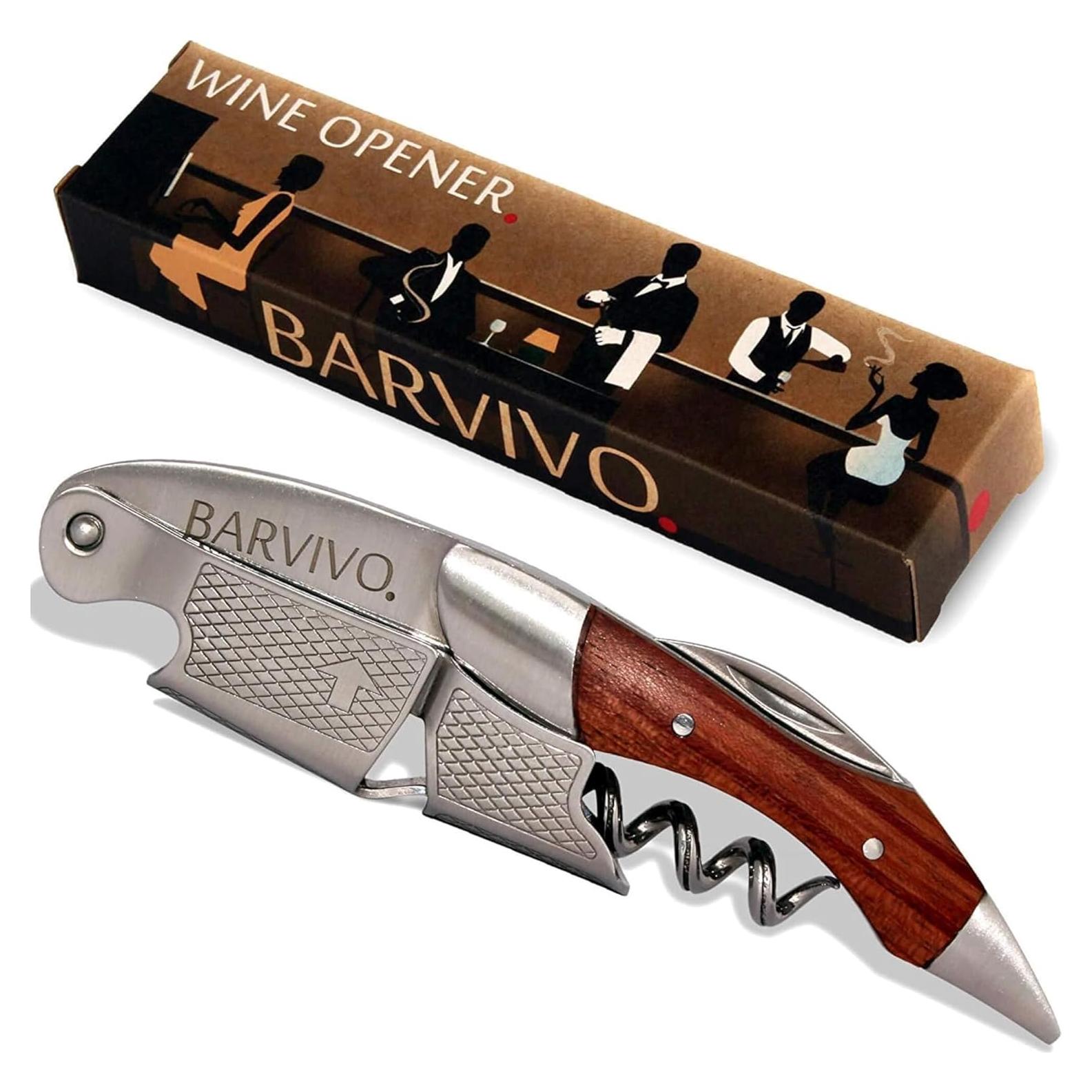 Sacacorchos Barvivo Profesional Doble Bisagra Acero Inoxidable