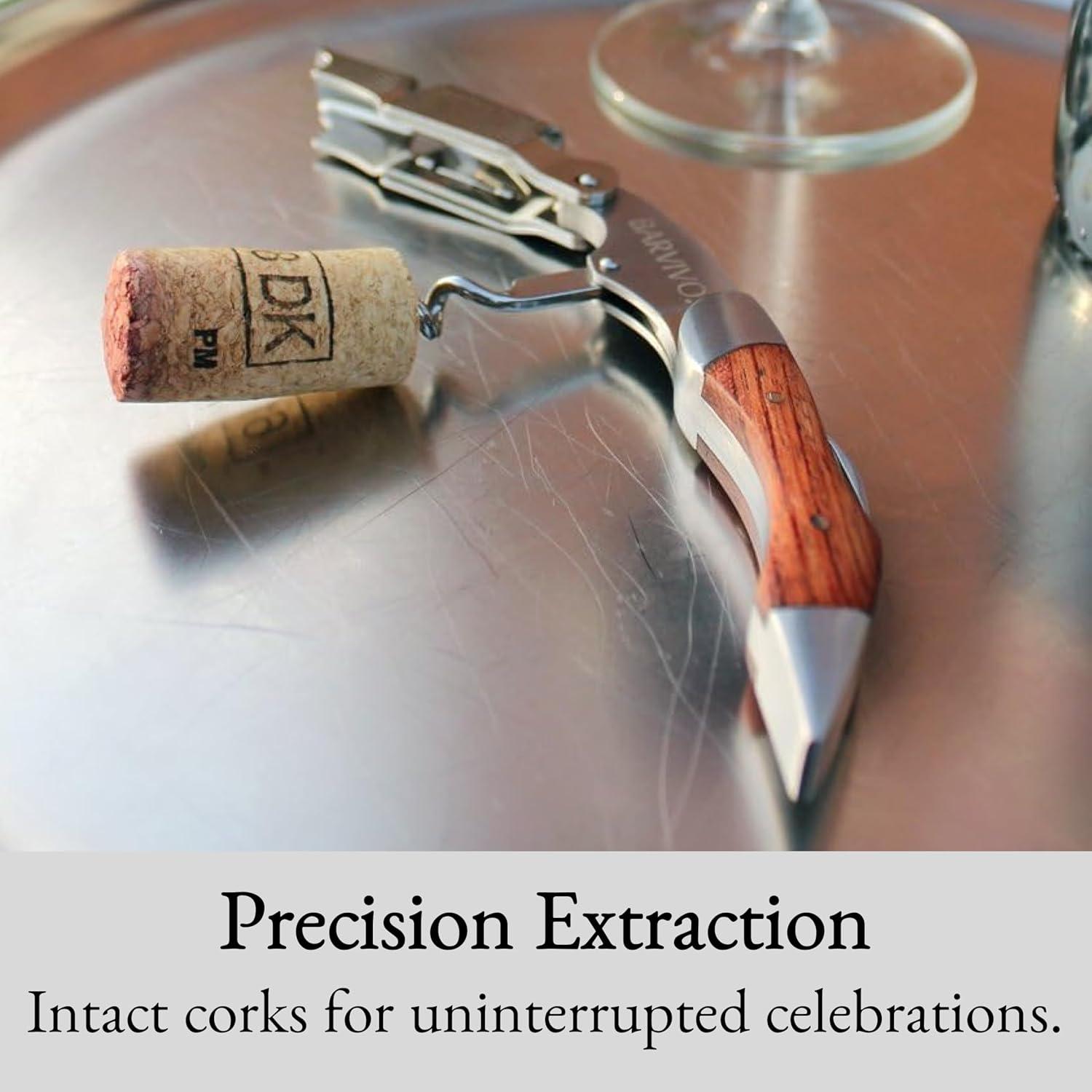 Sacacorchos Barvivo Profesional Doble Bisagra Acero Inoxidable