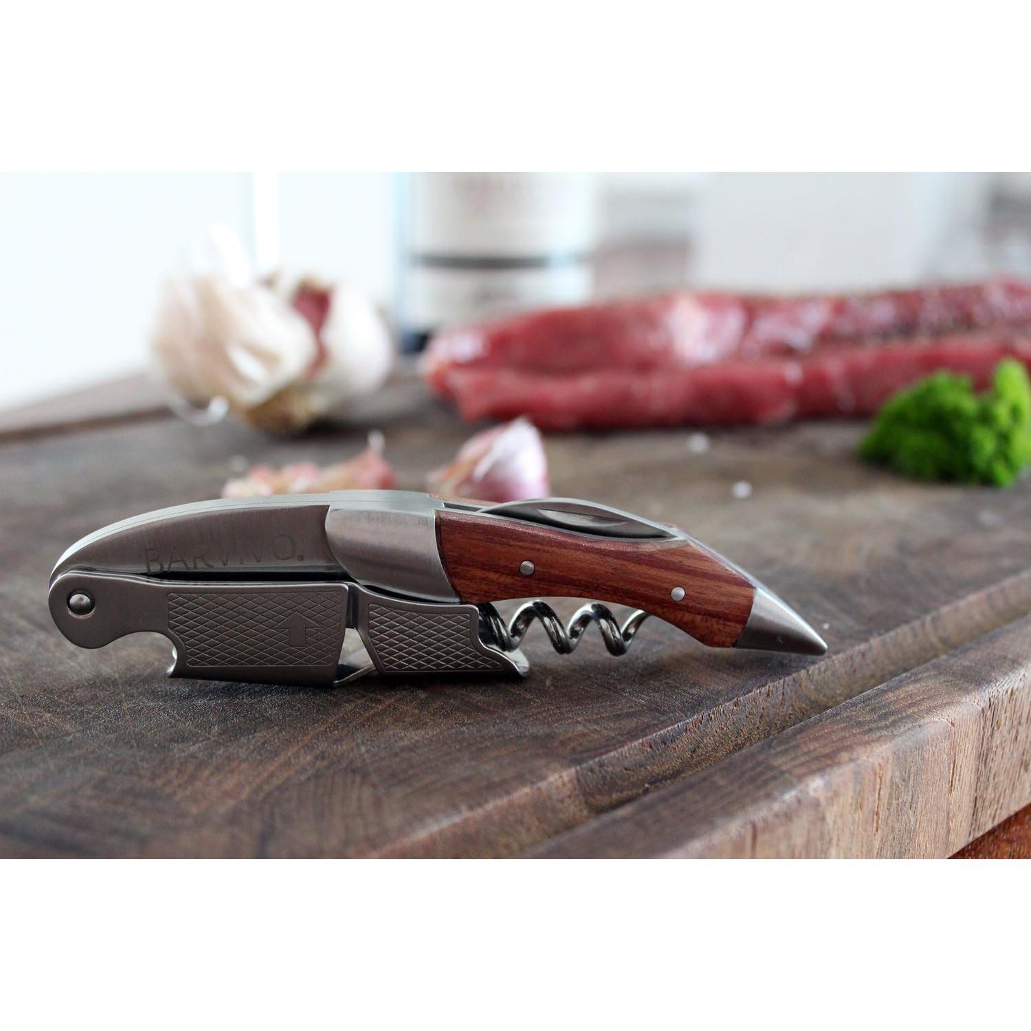 Sacacorchos Barvivo Profesional Doble Bisagra Acero Inoxidable