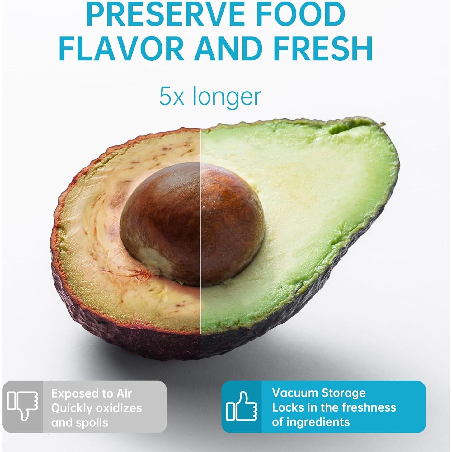 Sellador al vacío TNETCHRY portátil con 22 bolsas reutilizables