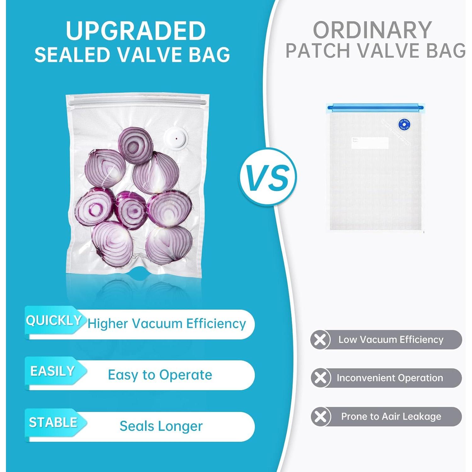 Sellador al vacío TNETCHRY portátil con 22 bolsas reutilizables