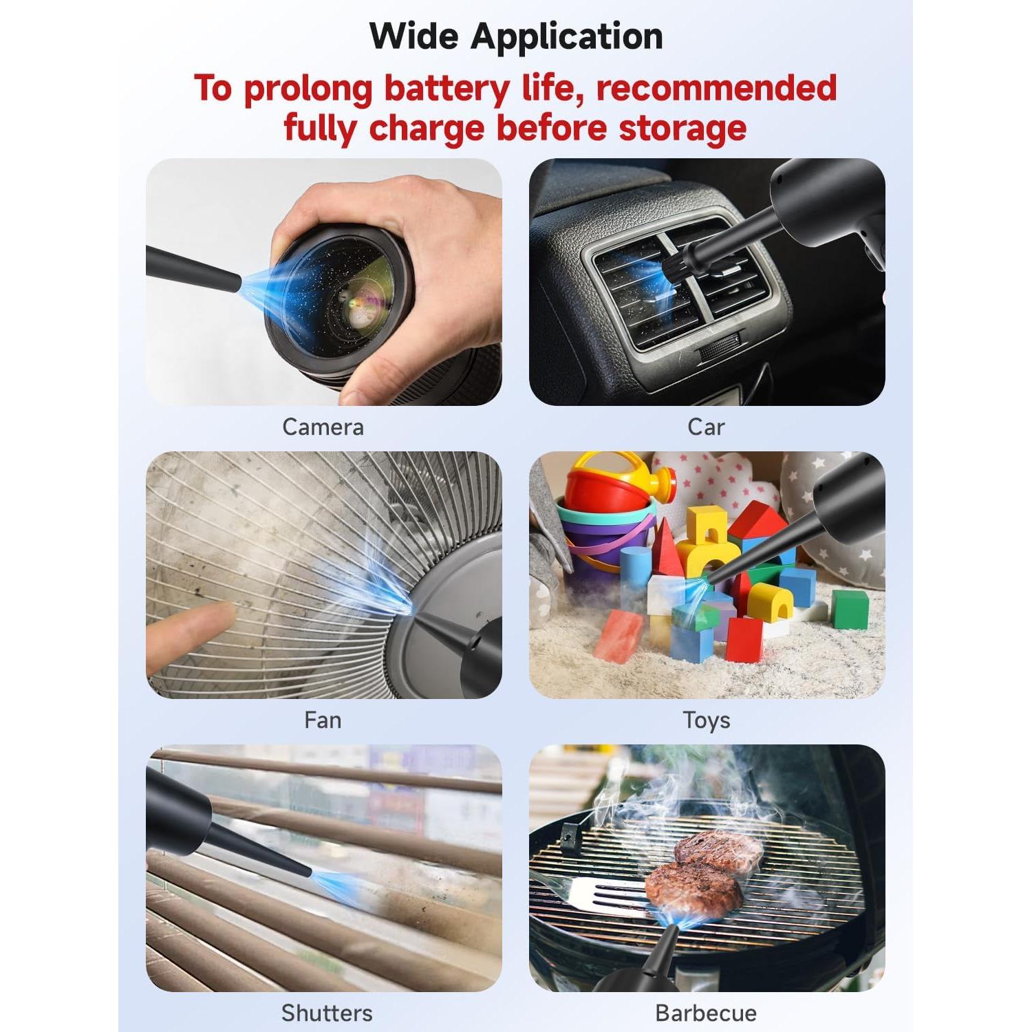 Soplador de Aire Comprimido Fulljion 3 Velocidades 51000RPM