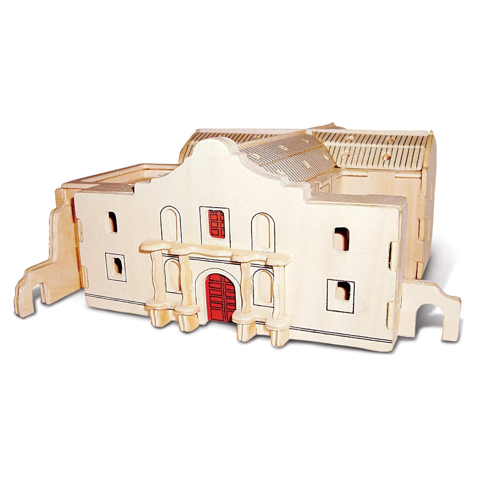 Kit de Rompecabezas 3D de Madera Puzzled El Alamo - 57 Piezas