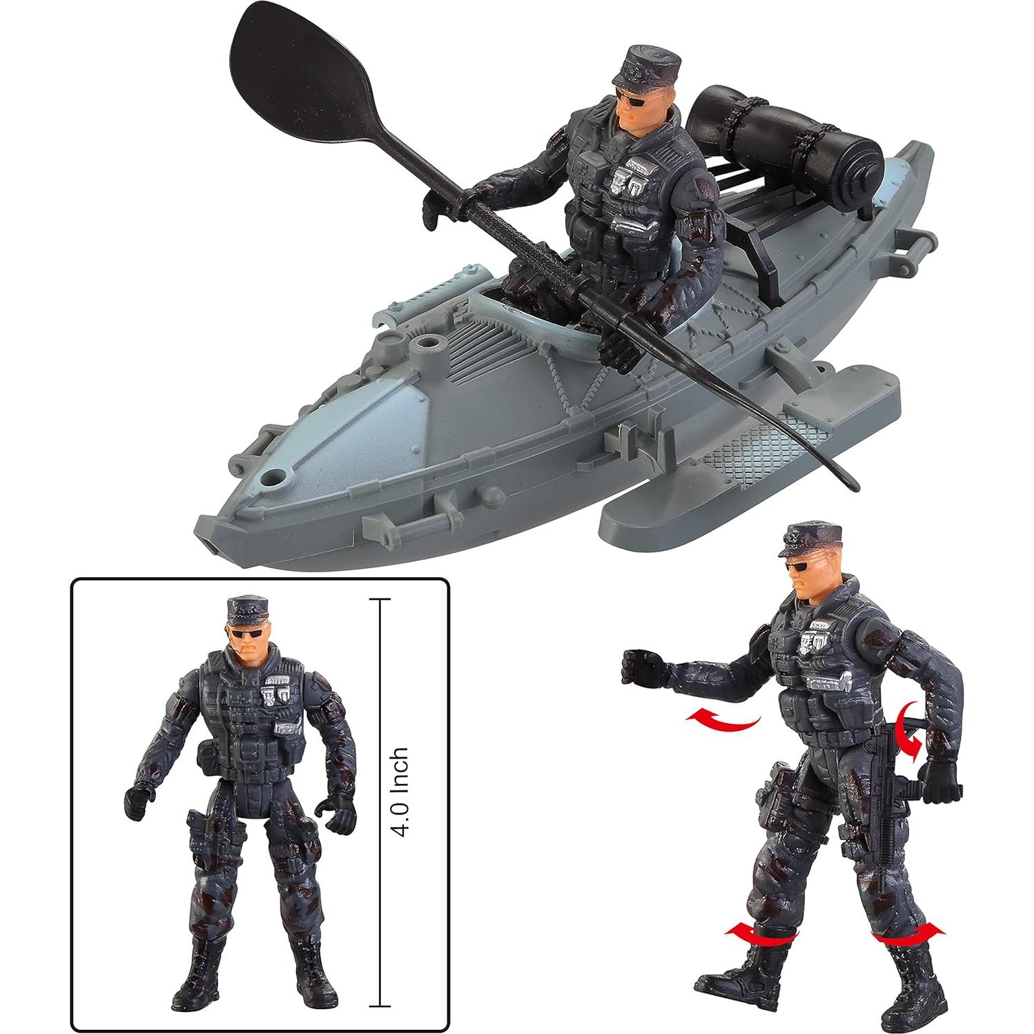 Conjunto de Juguetes Militares JOYIN - Avión, Soldados y Accesorios