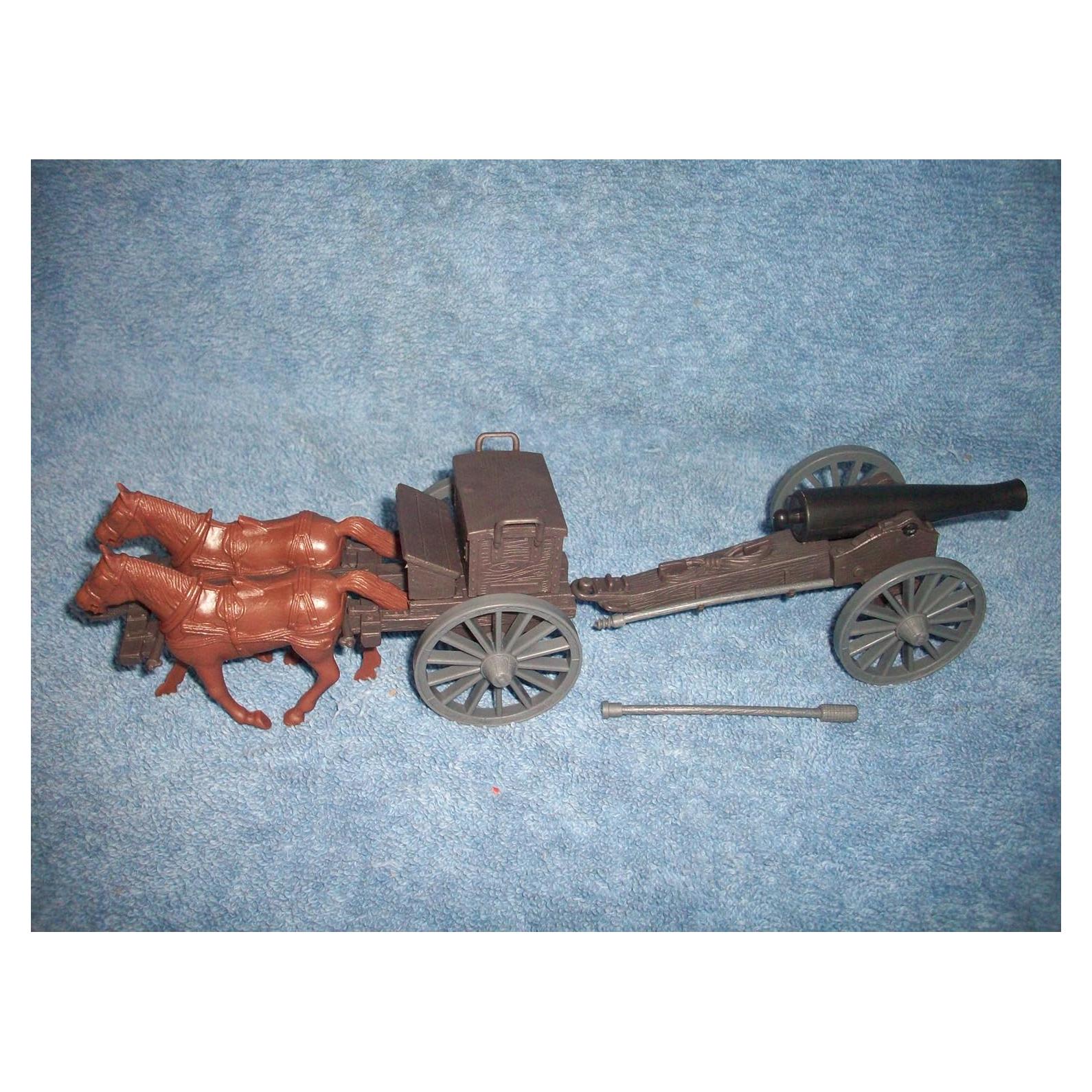 Soldados de Juguete Clásicos Marx 54mm Limber y Cañón