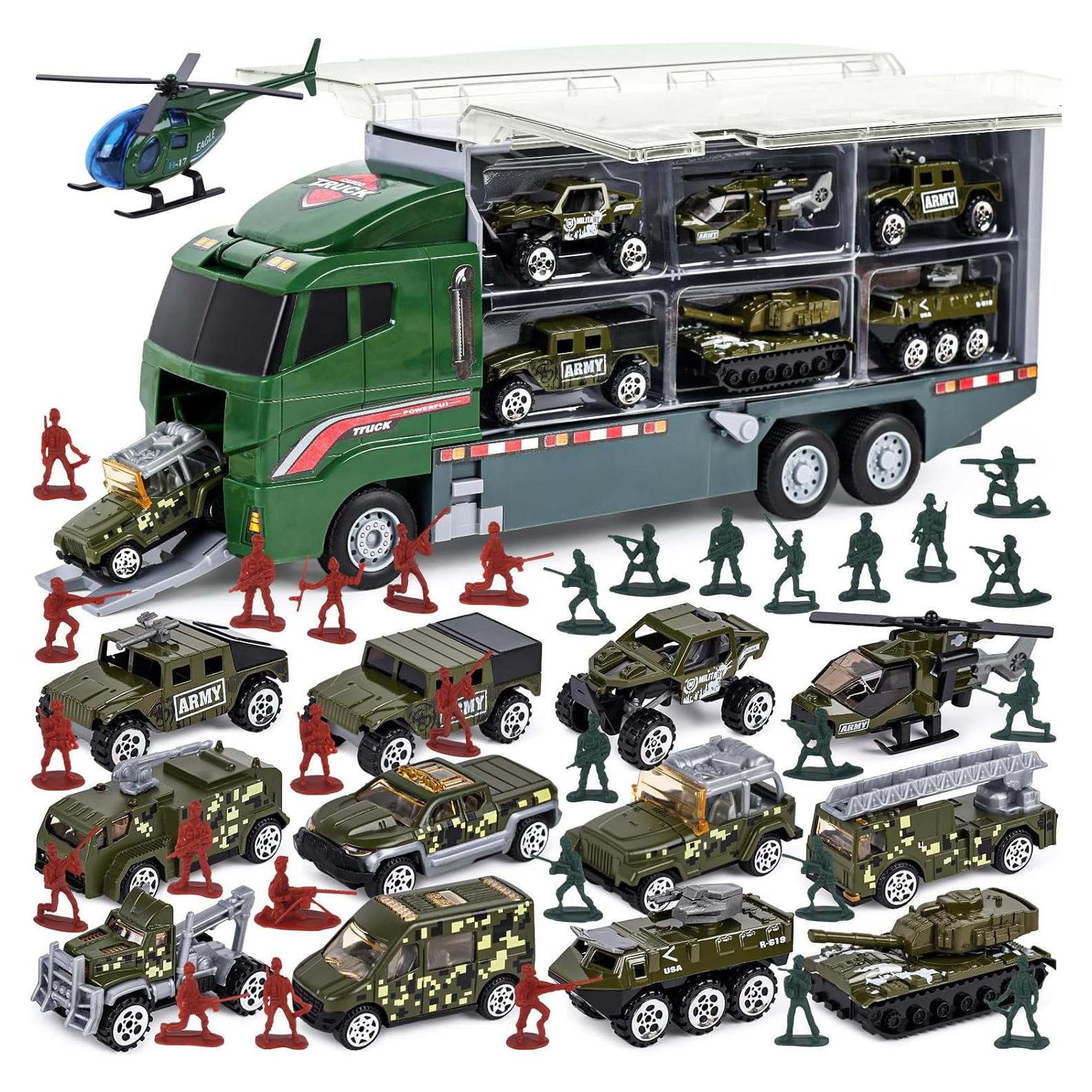 Conjunto Militar 44PCS LOVESTOWN - Camión y Soldados