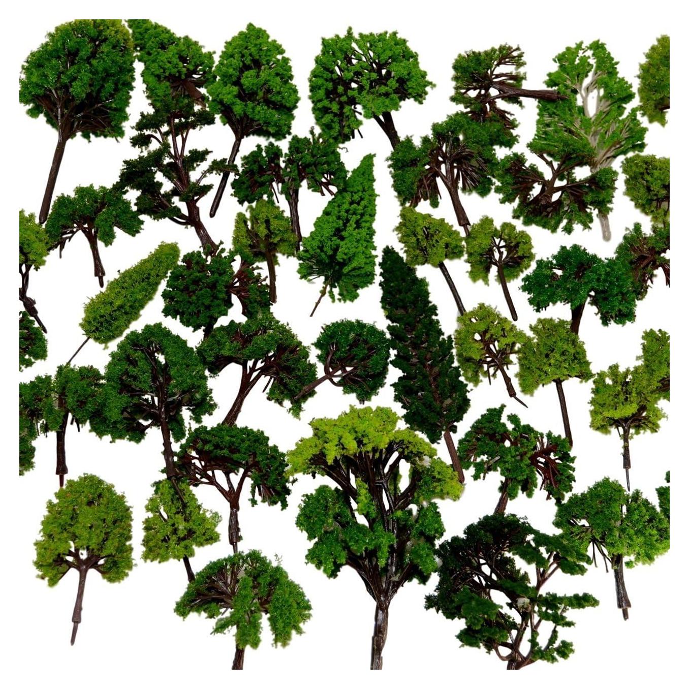 32 Árboles de Modelo Mezclados NW 2-16 cm Verde