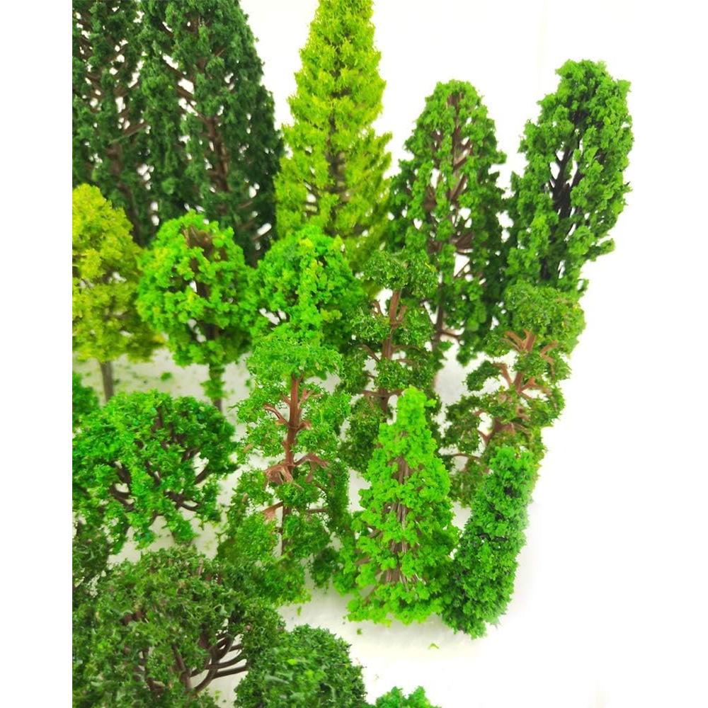 Set de 60 Árboles de Modelo Tazimi 3.5-15 cm Verde Natural