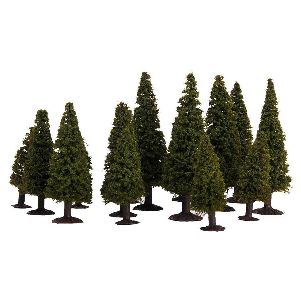 15 Árboles de Cedro Modelo Paisaje Verde Genérico