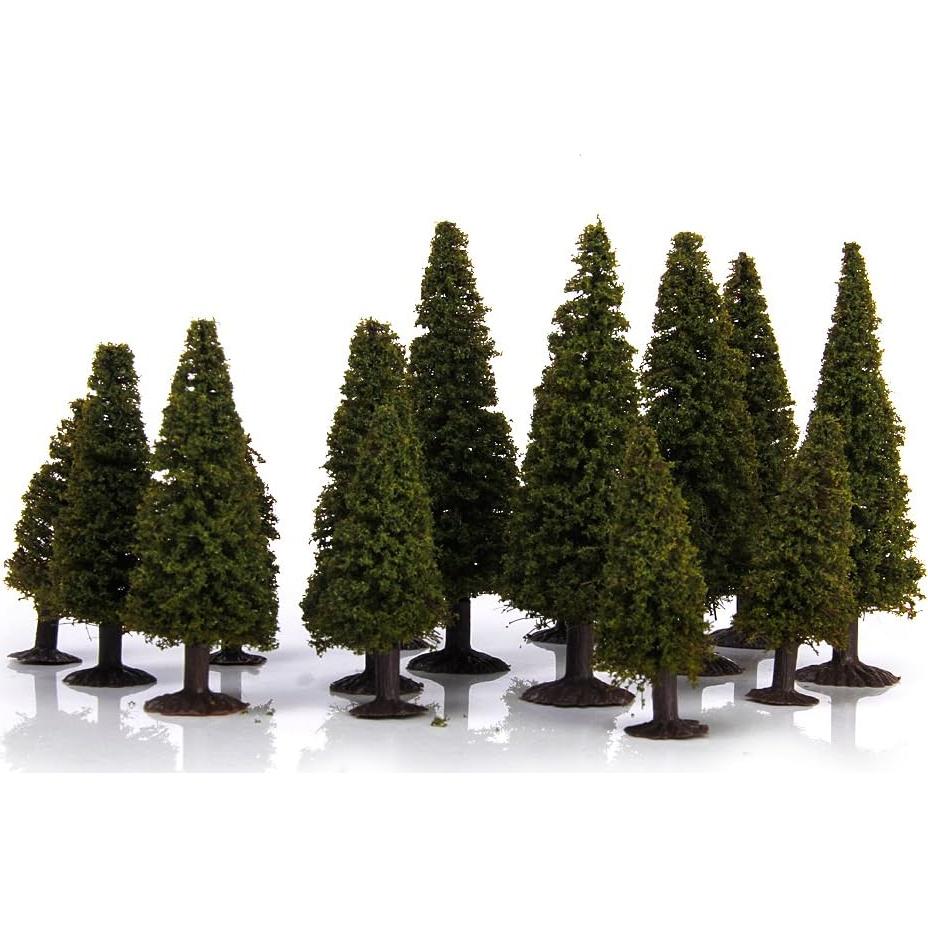 15 Árboles de Cedro Modelo Paisaje Verde Genérico