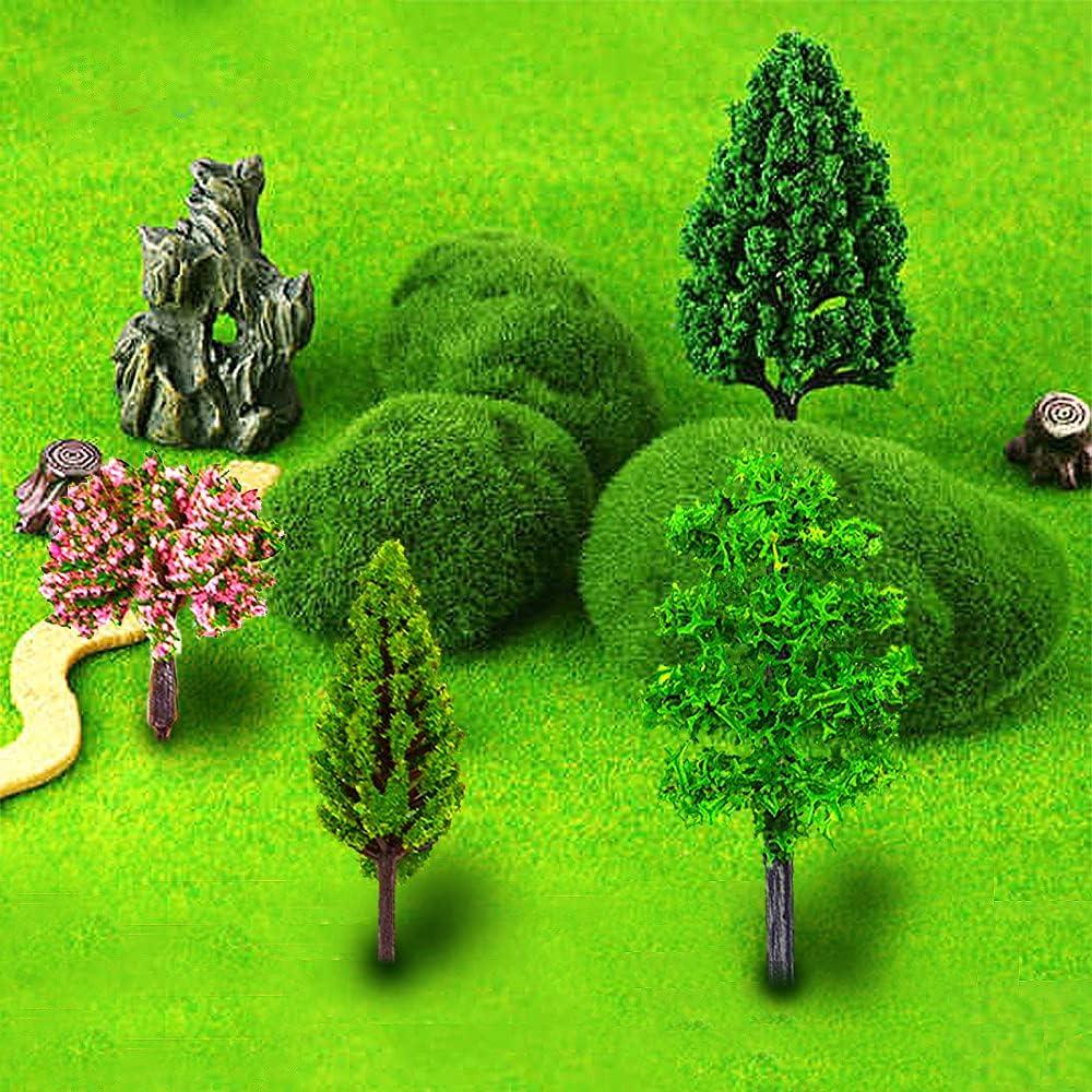 70 Árboles Miniatura Modelo MOMOONNON para Dioramas 2.5-5.8 cm