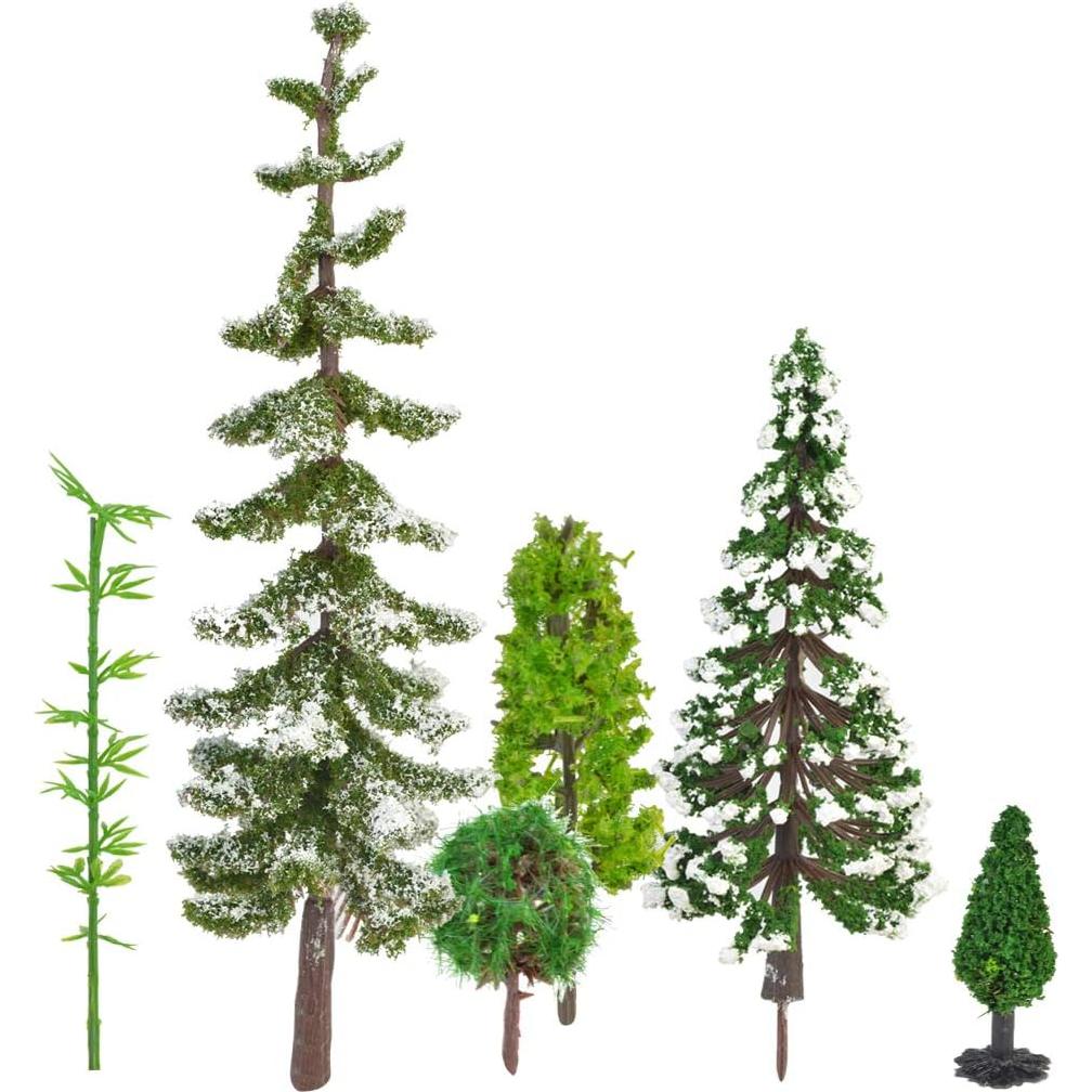 30 Árboles de Modelo Mixto Lee-buty 4-20 cm Decoración