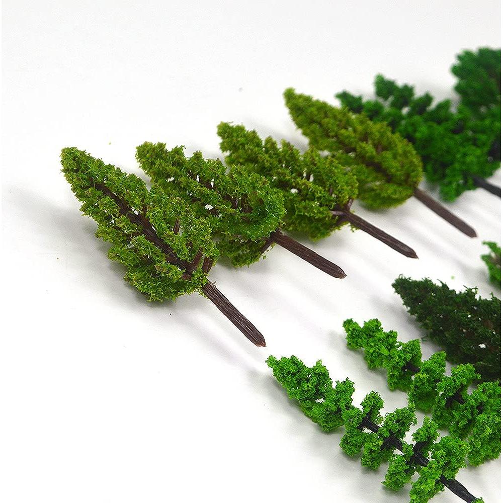 70 Árboles Modelo Miniatura MOMOONNON para Escenografía Verde