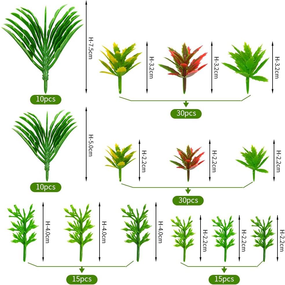110 Árboles Miniatura Modelo Jardín de Hadas MOMOONNON