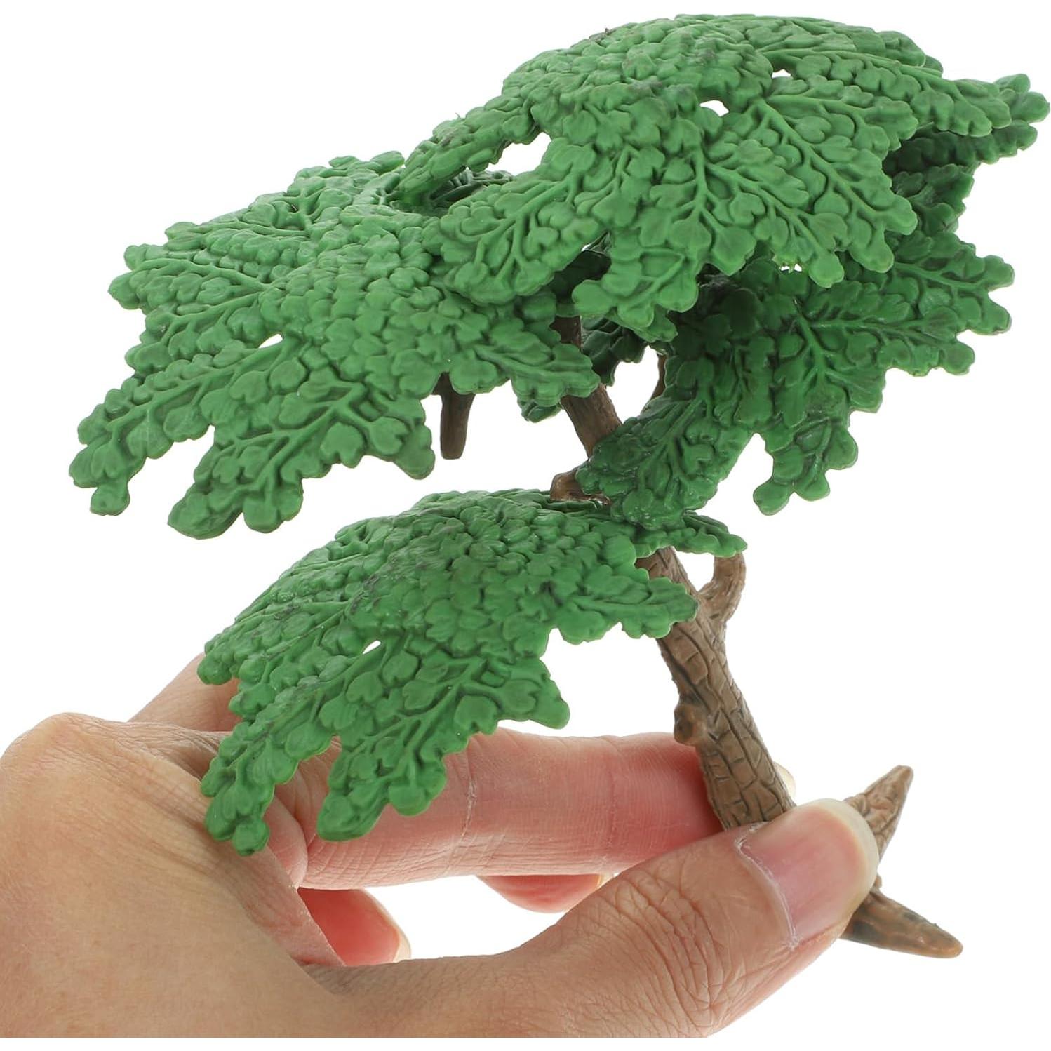 Mini Árbol de Pino Falso Kisangel para Dioramas 9.5x10.5 cm