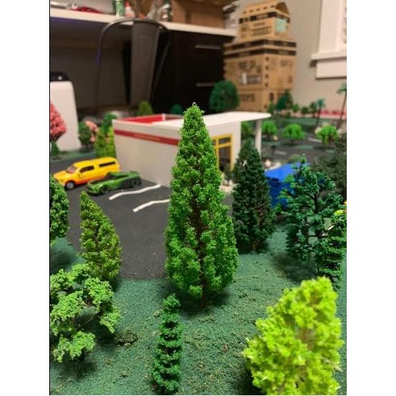 65pcs Árboles de Modelo OrgMemory 4-16 cm con Animales