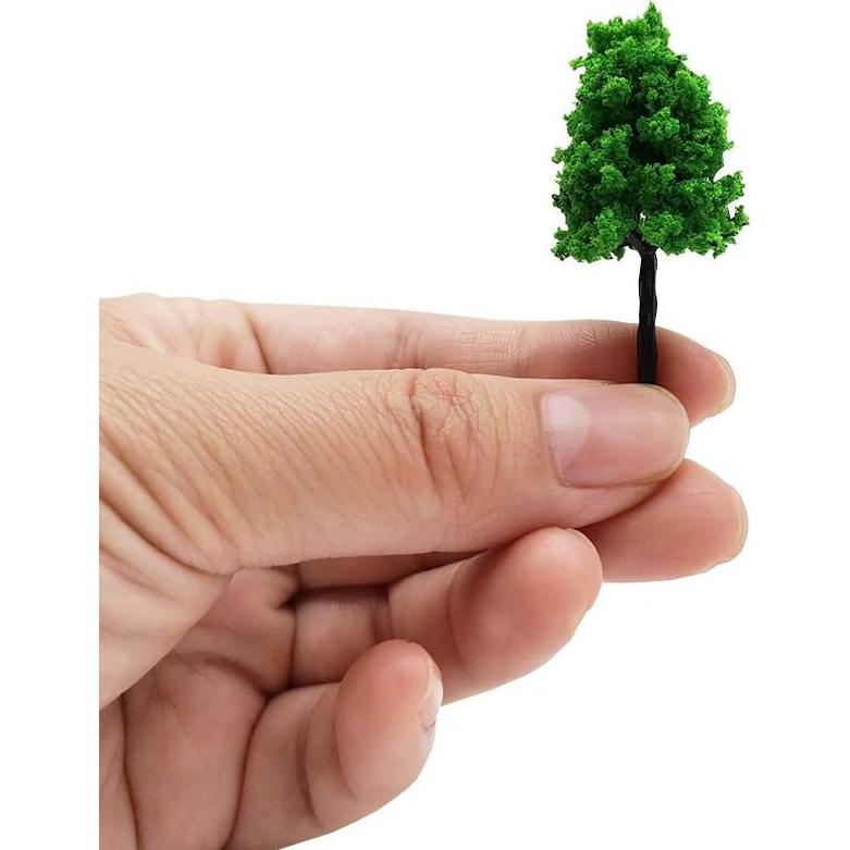 Miniaturas de Árboles Falsos Baryuefull 40 Piezas Verde 3-16 cm
