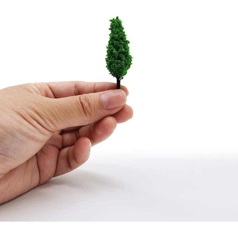Miniaturas de Árboles Falsos Baryuefull 40 Piezas Verde 3-16 cm
