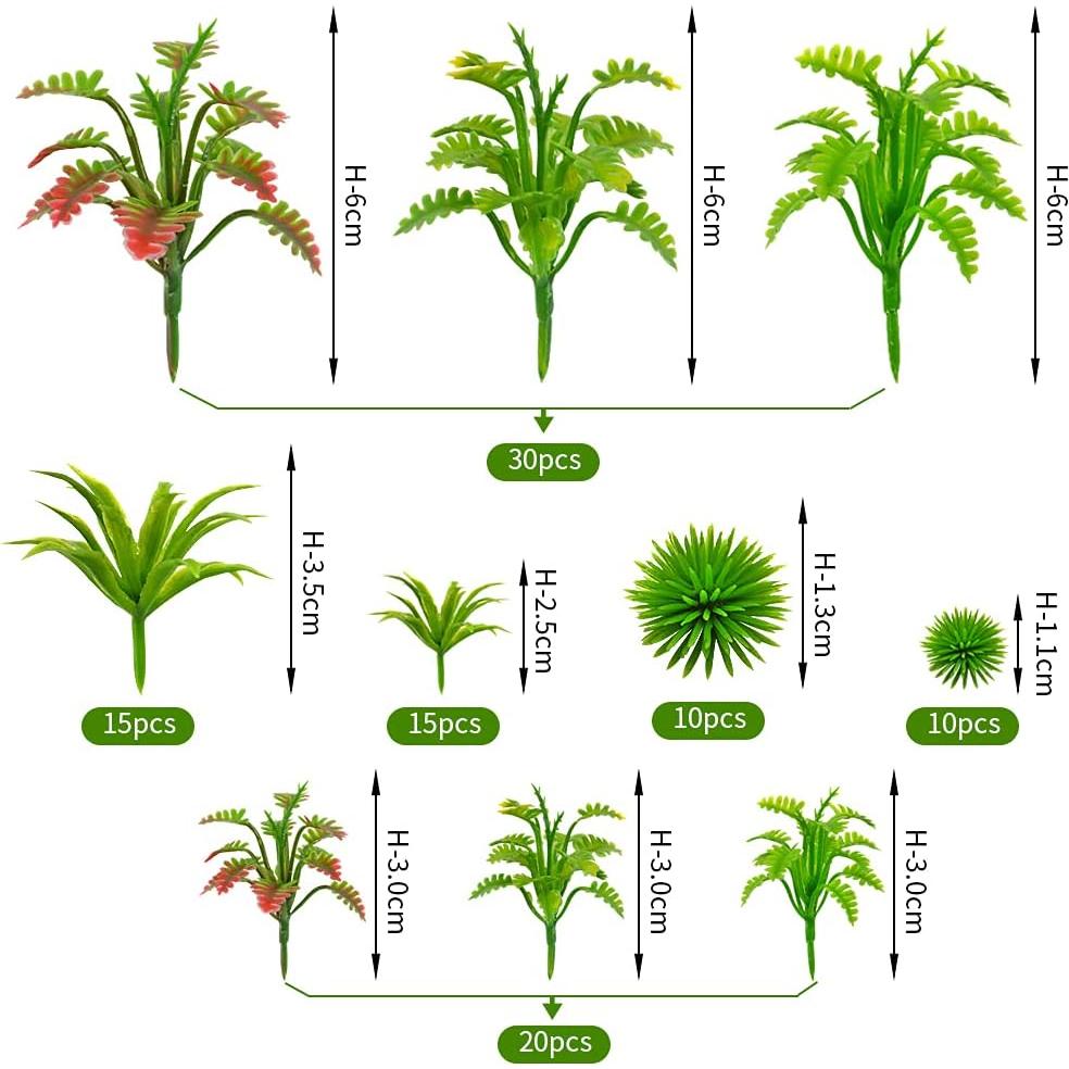 100 Árboles Miniatura MOMOONNON para Diorama y Ferrocarril