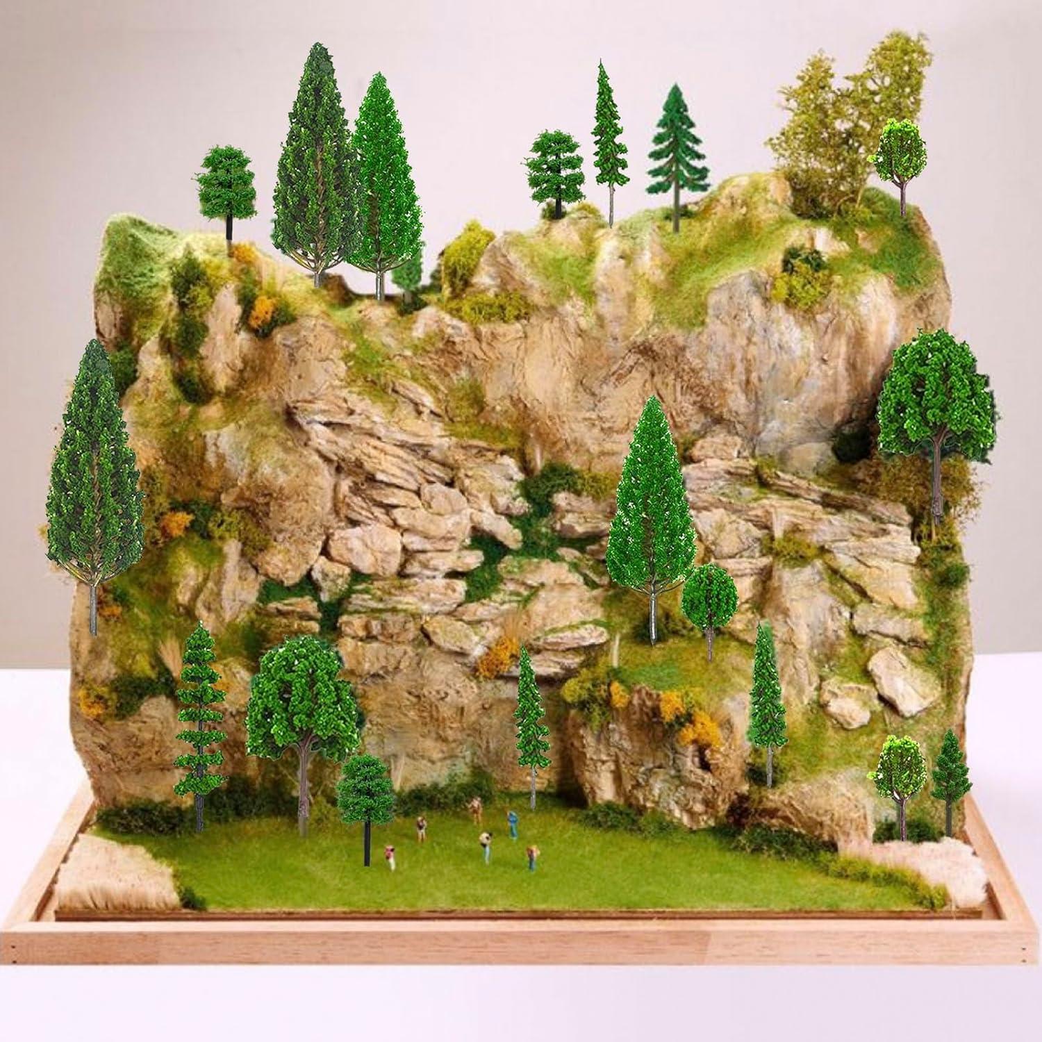 32 Árboles Modelo Mezclados SONICEBUY Escenografía Verde