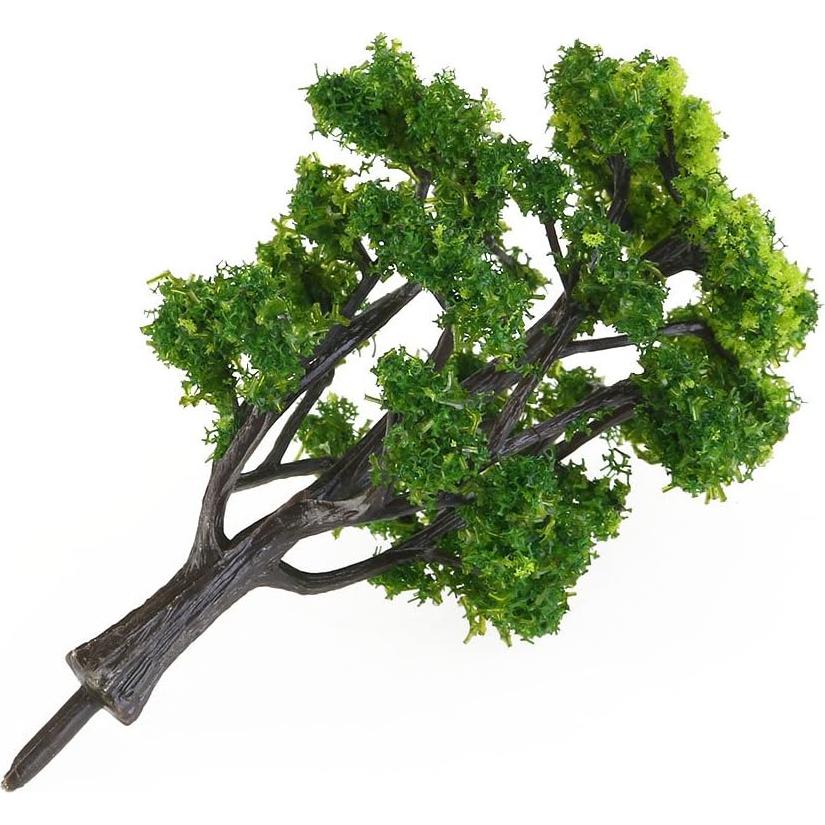 12 Árboles Miniatura WINOMO para Modelismo Escala 1:50 Verde