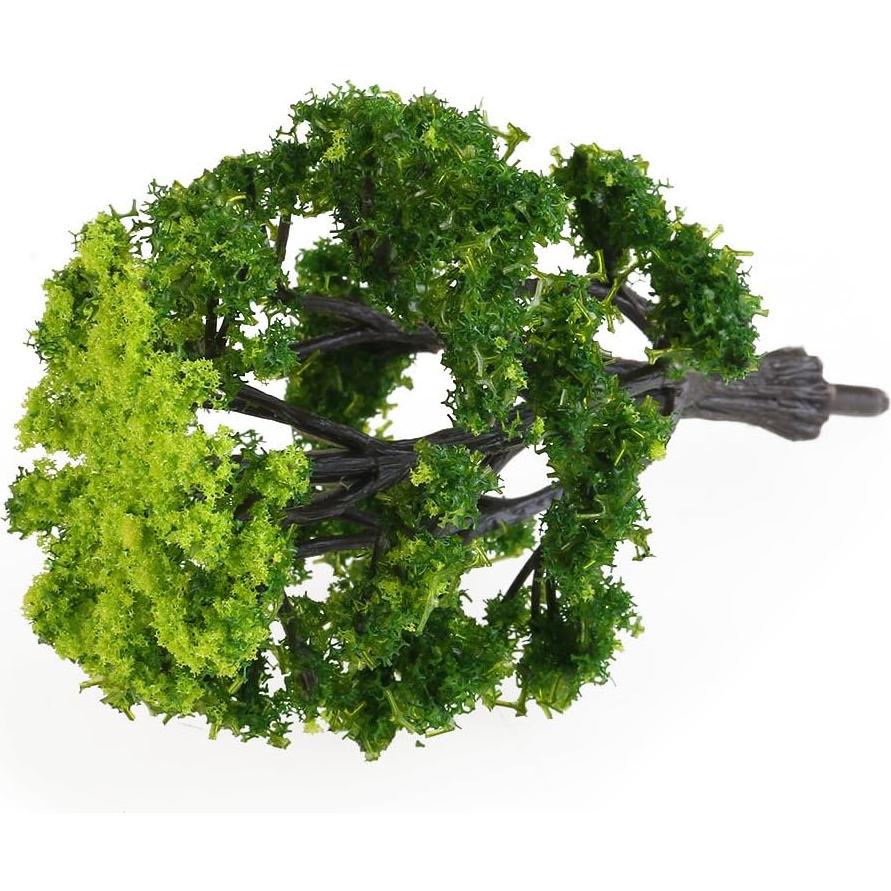 12 Árboles Miniatura WINOMO para Modelismo Escala 1:50 Verde