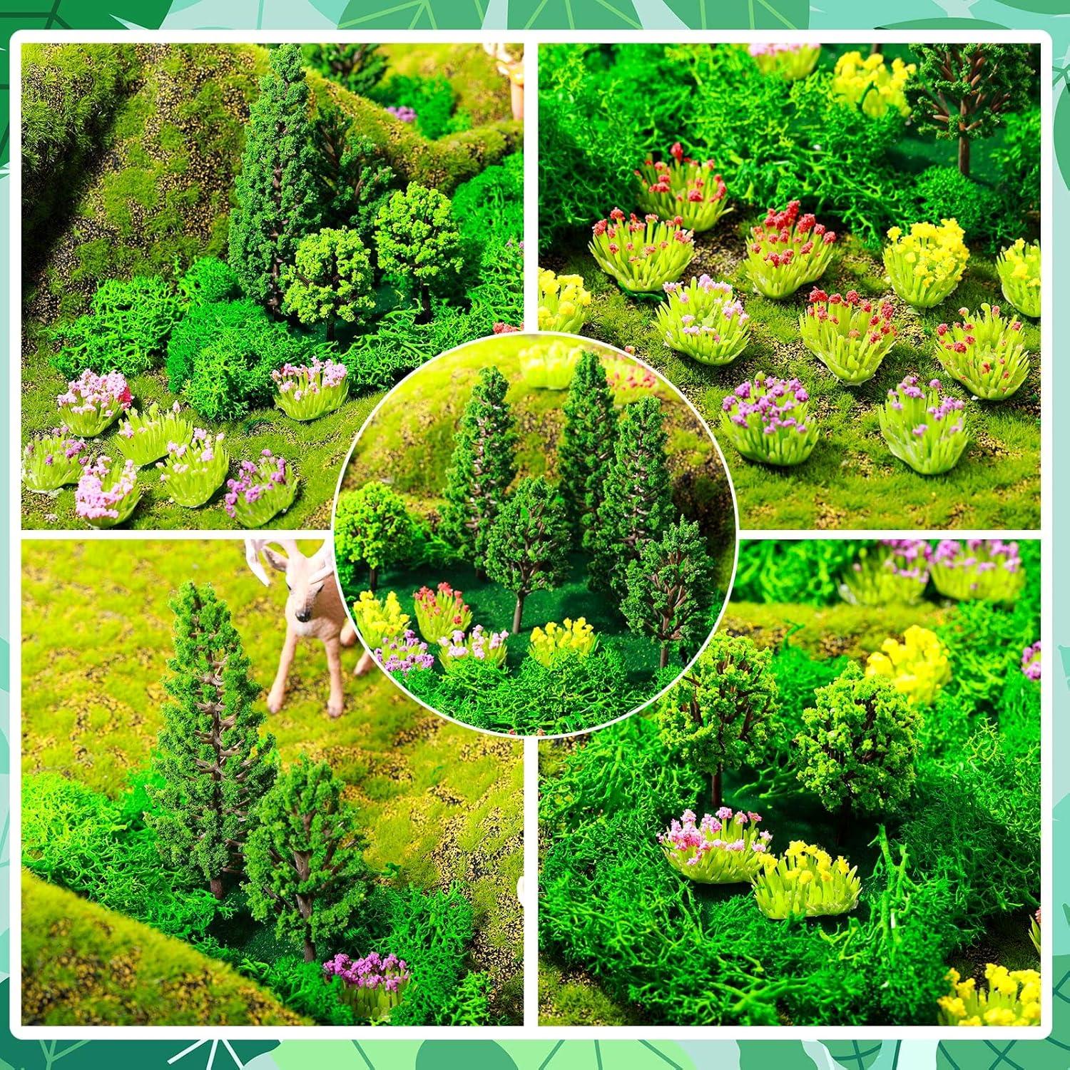 Set de 55 Piezas de Árboles y Césped Artificial Canlierr