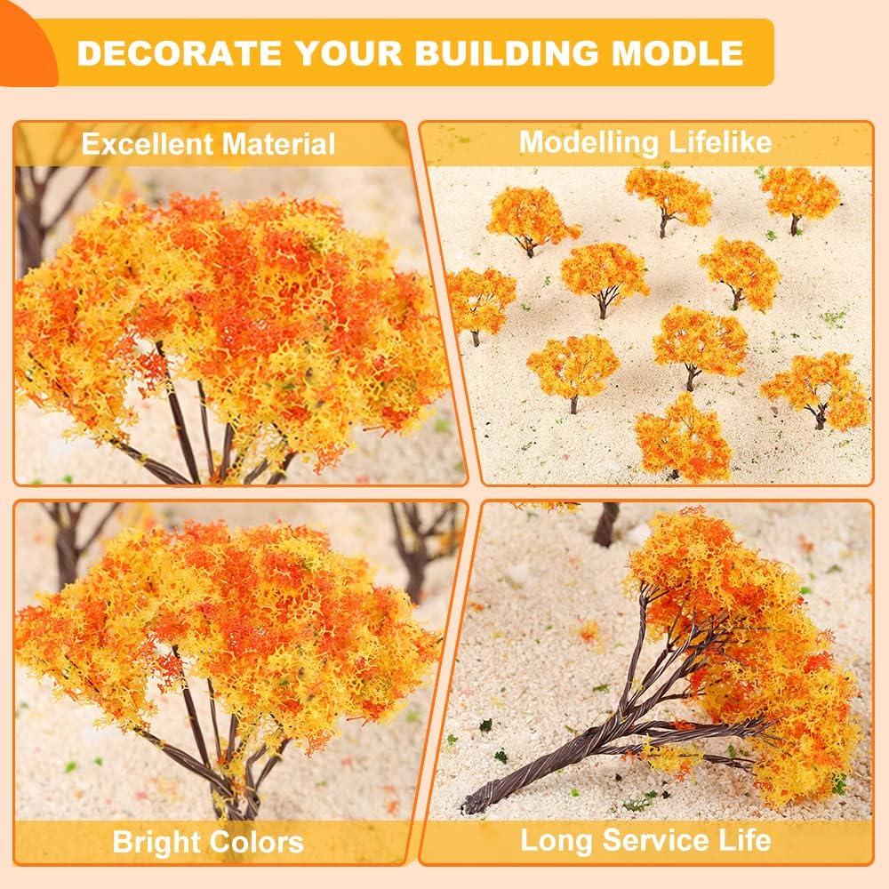 Yetaha Miniatura Árbol de Arce 25PCS 6.5cm Escala HO