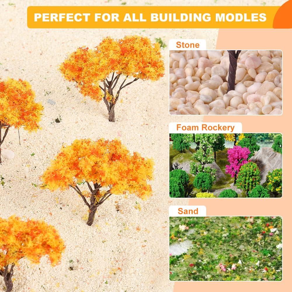 Yetaha Miniatura Árbol de Arce 25PCS 6.5cm Escala HO