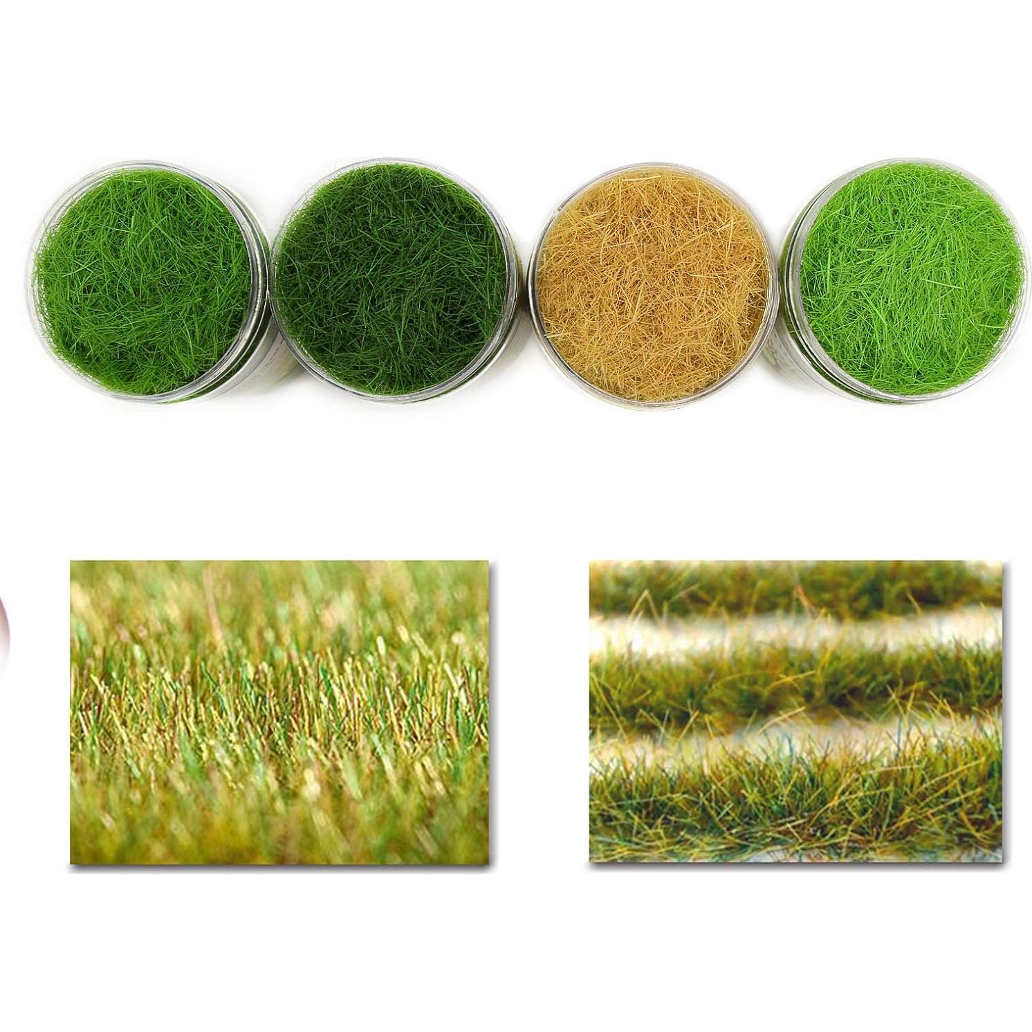 Césped Estático Evemodel 4x300ml 12mm Verde y Amarillo