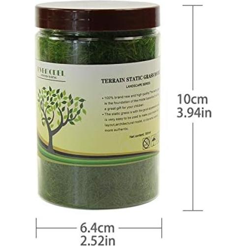 Césped Estático Evemodel 4x300ml 12mm Verde y Amarillo