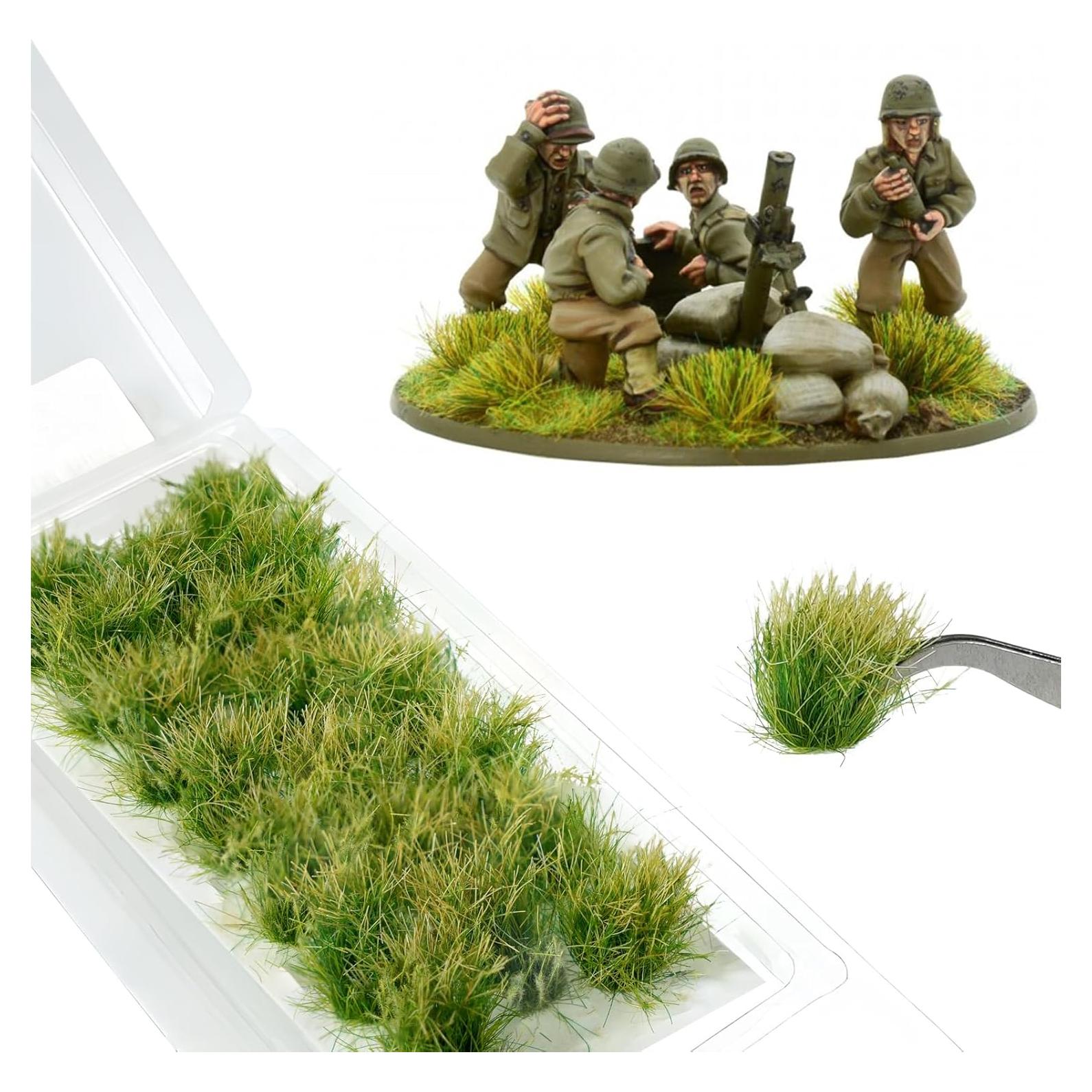 Grama Estática Rizada 20 Pcs Warmtree Verde Otoño