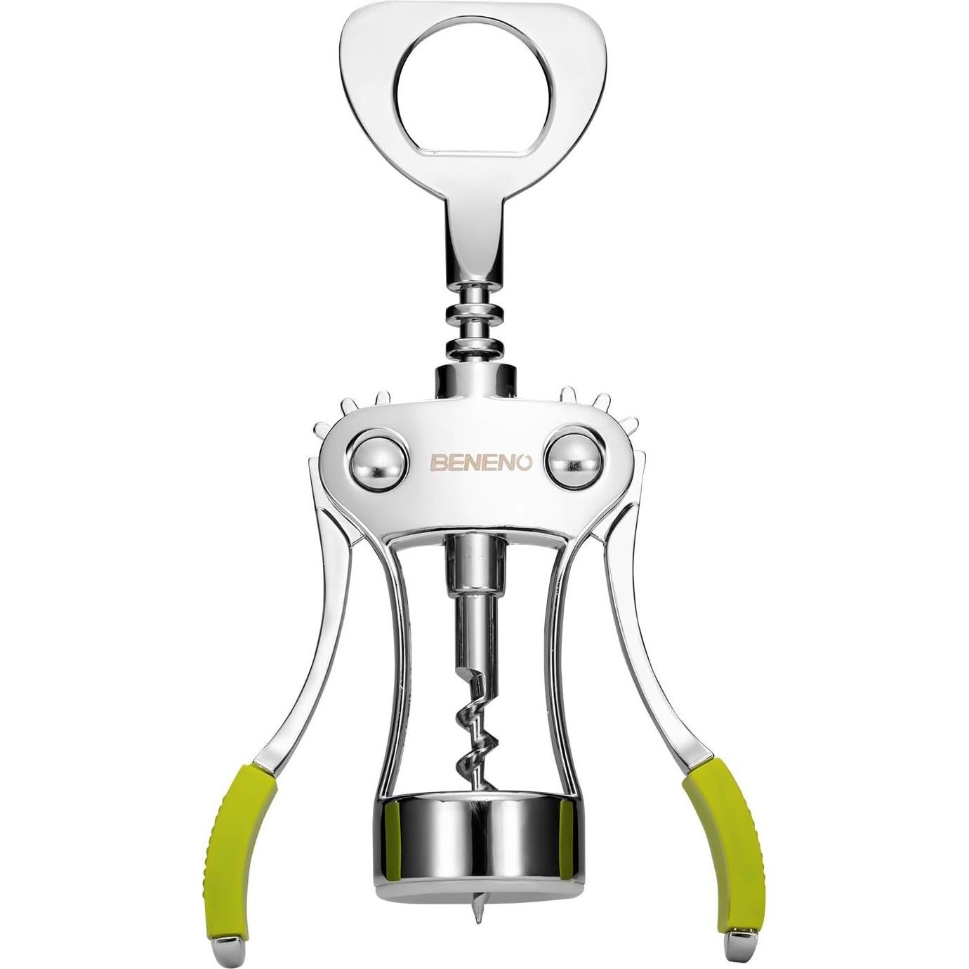 Abridor de Vino Beneno K1O3 Sacacorchos de Ala Verde