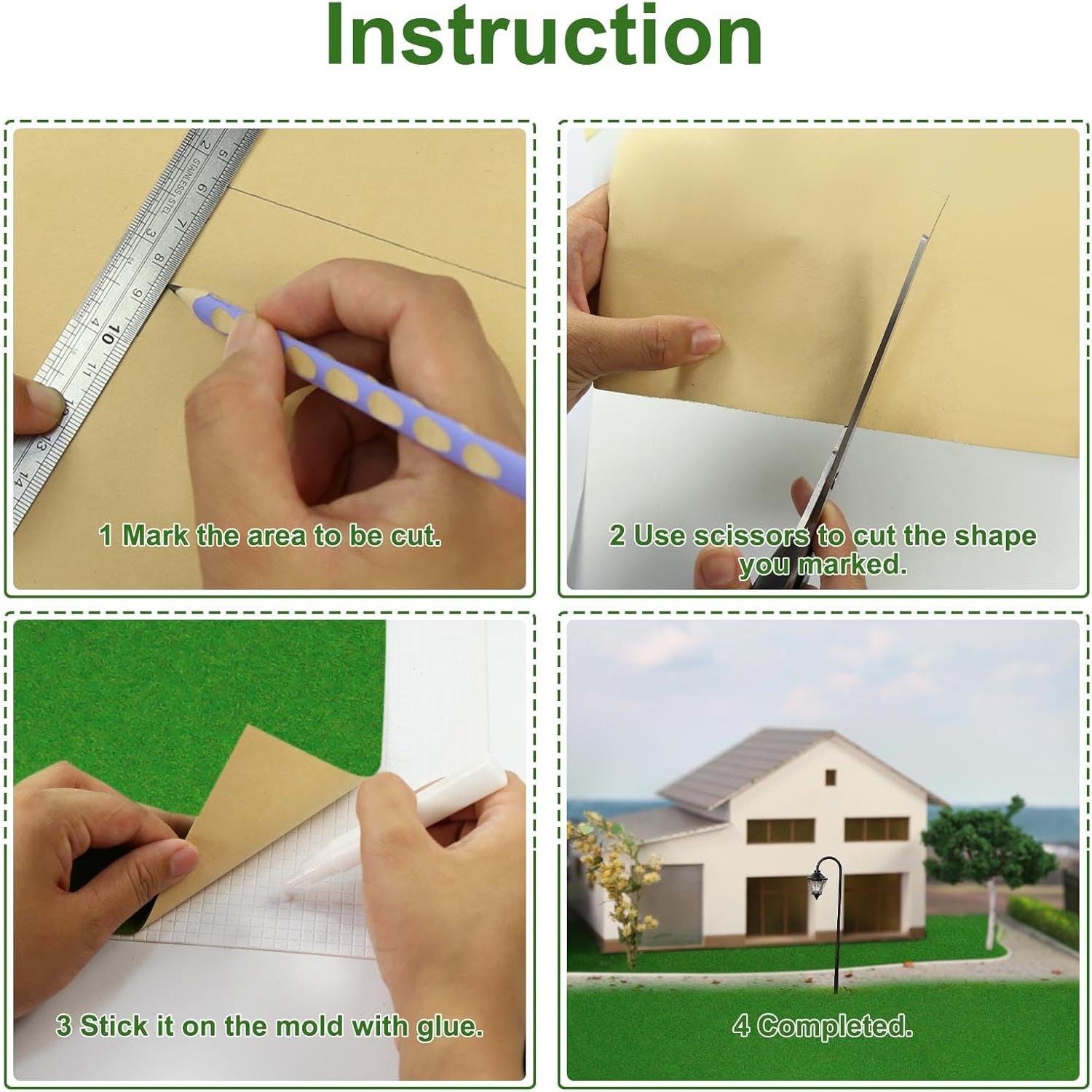 Alfombra Césped Artificial 40x200cm EVEMODEL Verde DIY