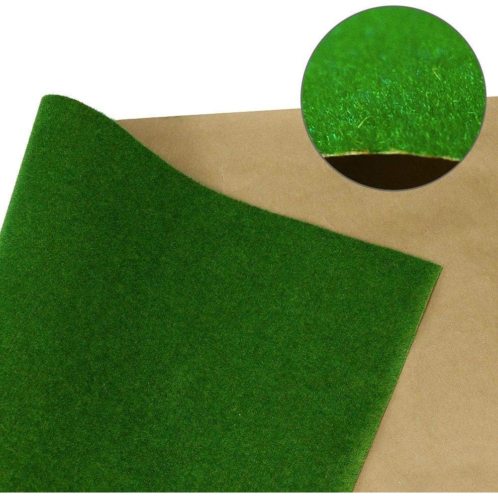 Alfombra de Césped Artificial NWFashion 33x99cm Verde Oscuro