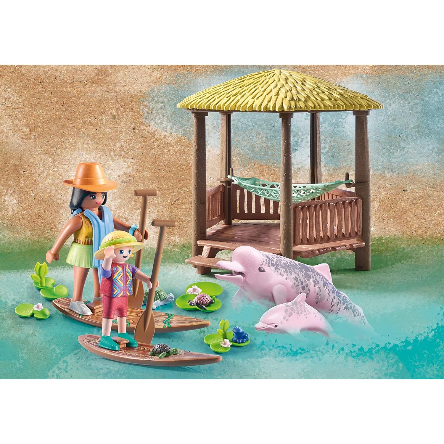 Playmobil Wiltopia - Tour en kayak con delfines de río
