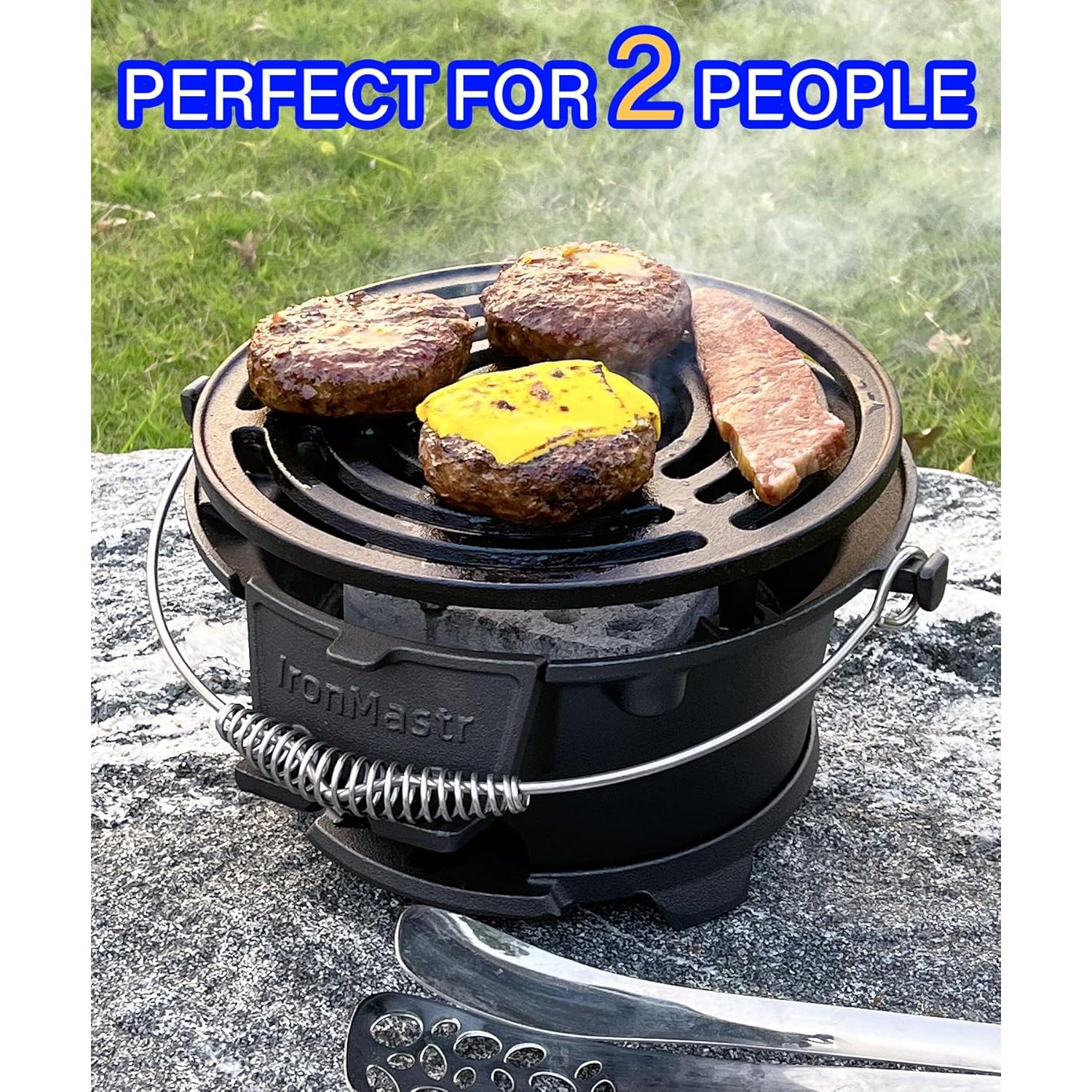 Parrilla Hibachi IronMaster R36E Hierro Fundido Portátil