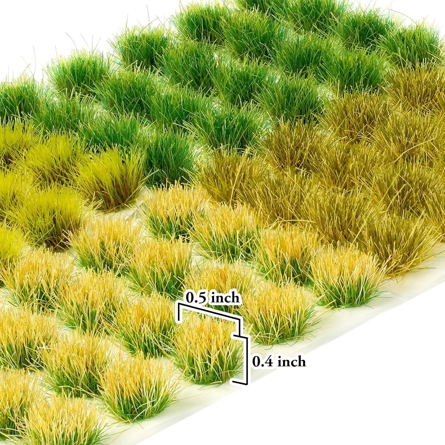 Warmtree 80 Piezas Hierba Estática Verde para Dioramas