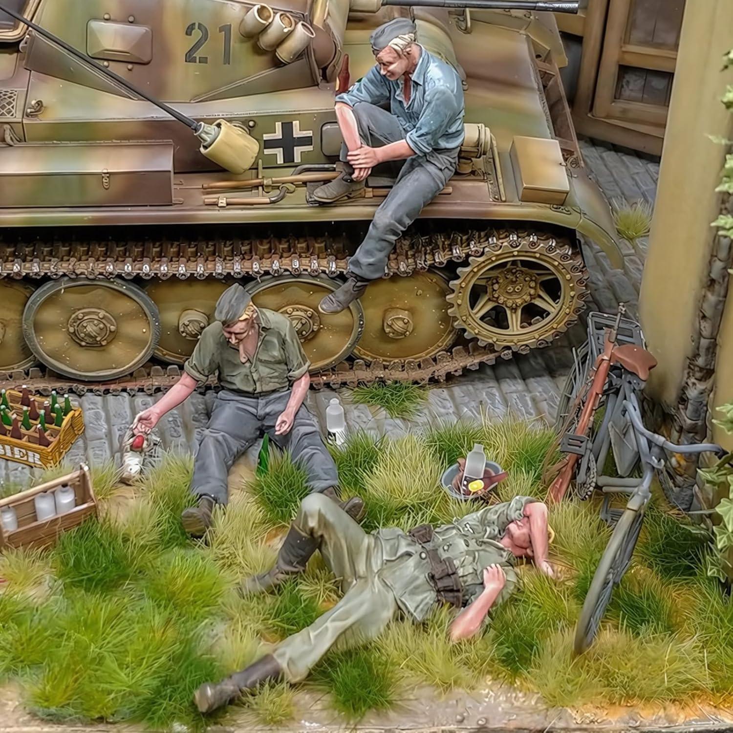 Warmtree 80 Piezas Hierba Estática Verde para Dioramas